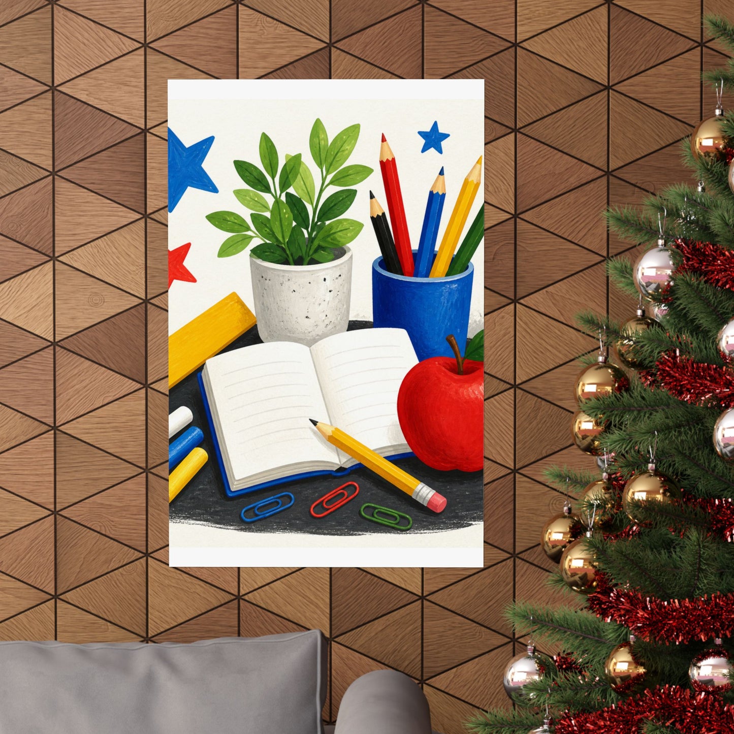 Colorful Classroom Supplies Teacher Appreciation Poster