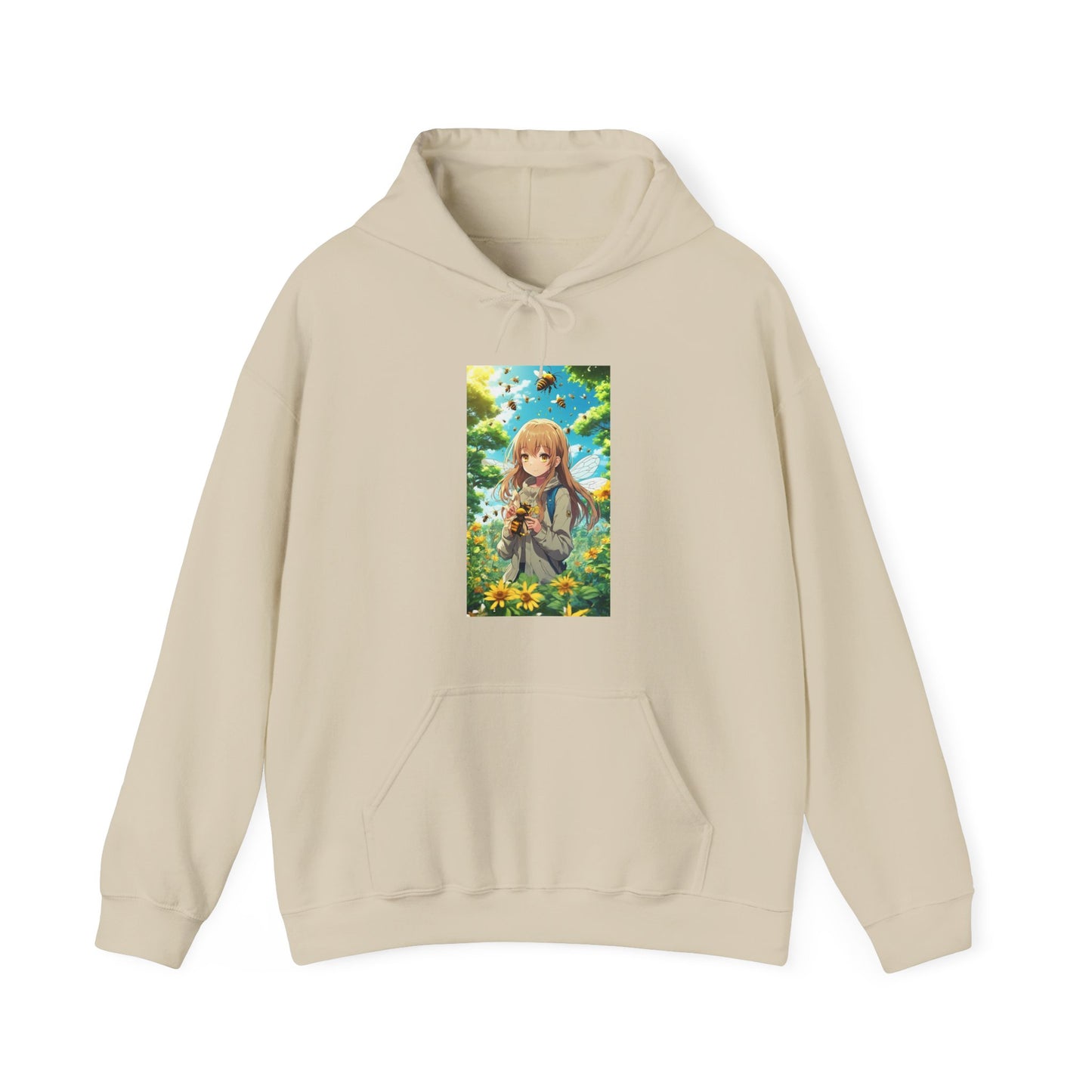 Bee Fairy Garden Anime Nature Art Hoodie