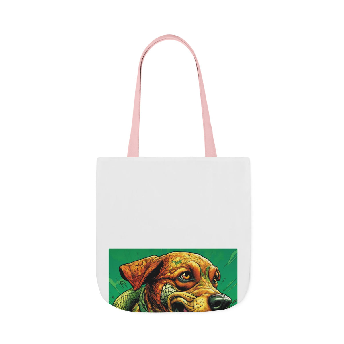 Serpent Guardian Dog Bold Fantasy Creature Tote Bag