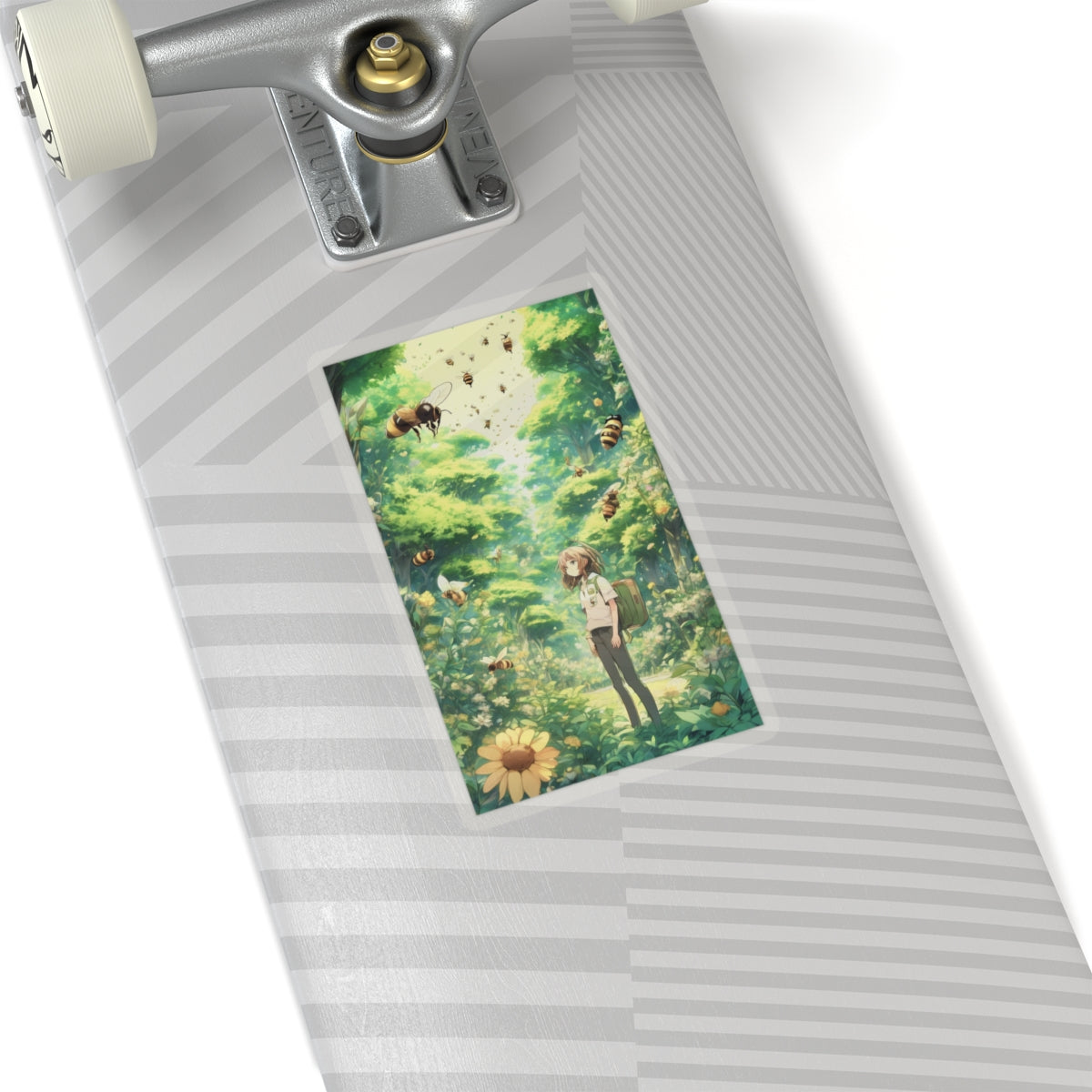 Bee Garden Explorer Anime Nature Art Sticker