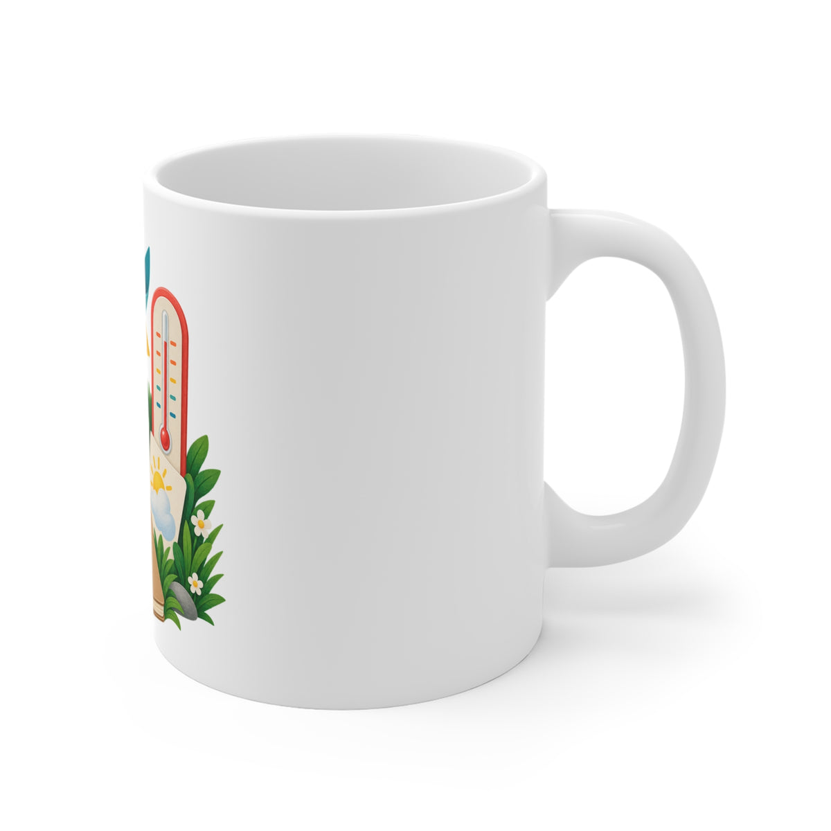 Colorful Backyard Weather Watching Kit Mug