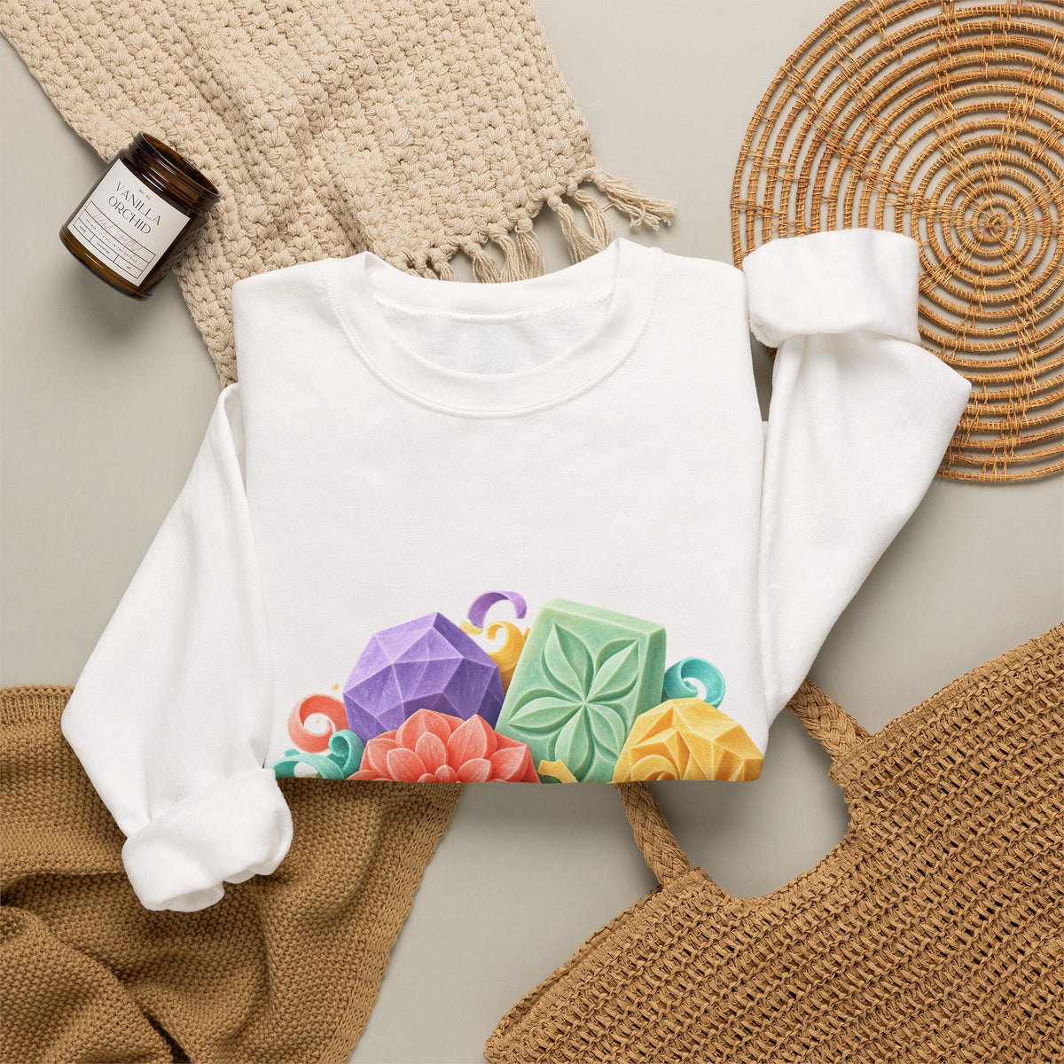Colorful Soap Carving Workshop Sweatshirt