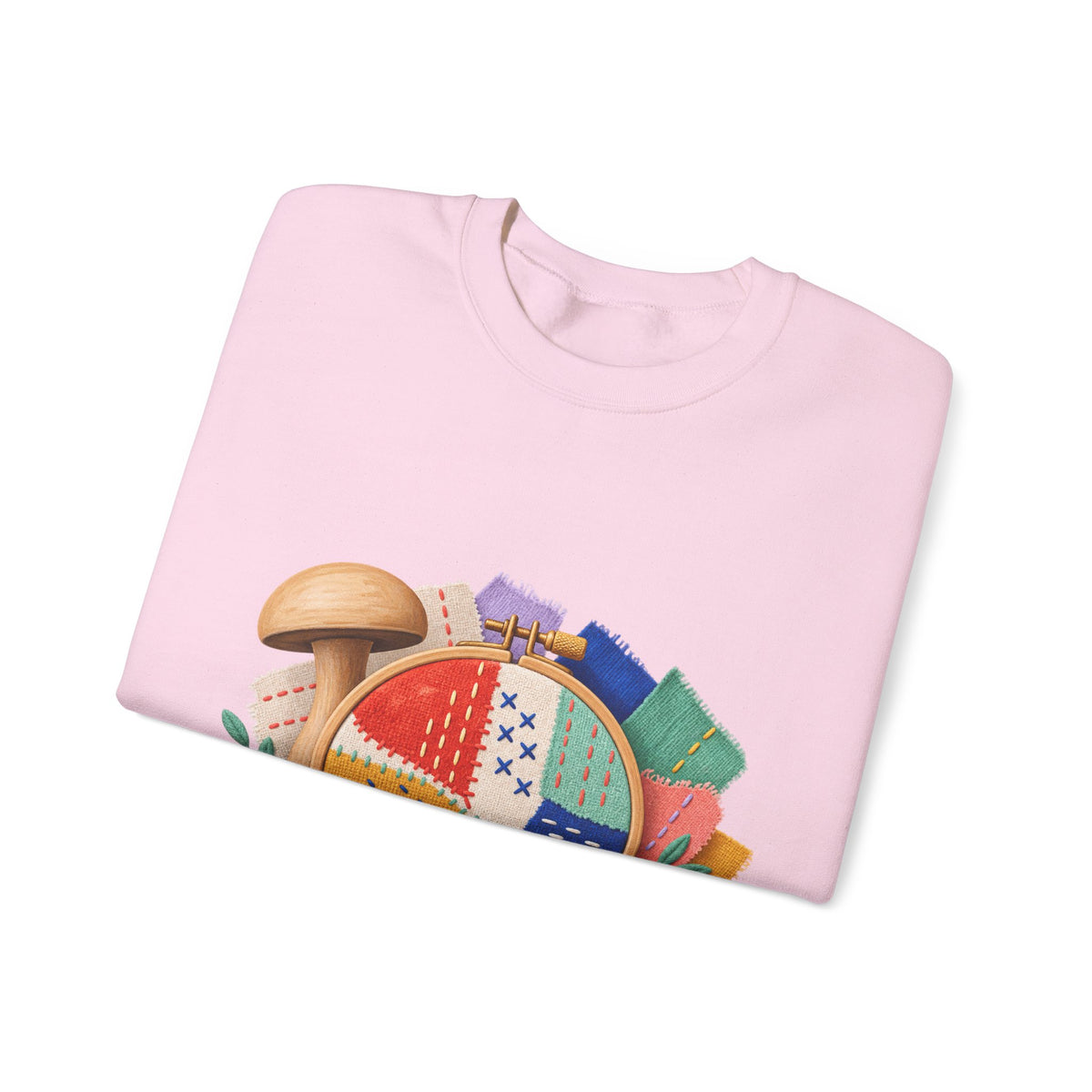 Colorful Visible Mending Workshop Sweatshirt