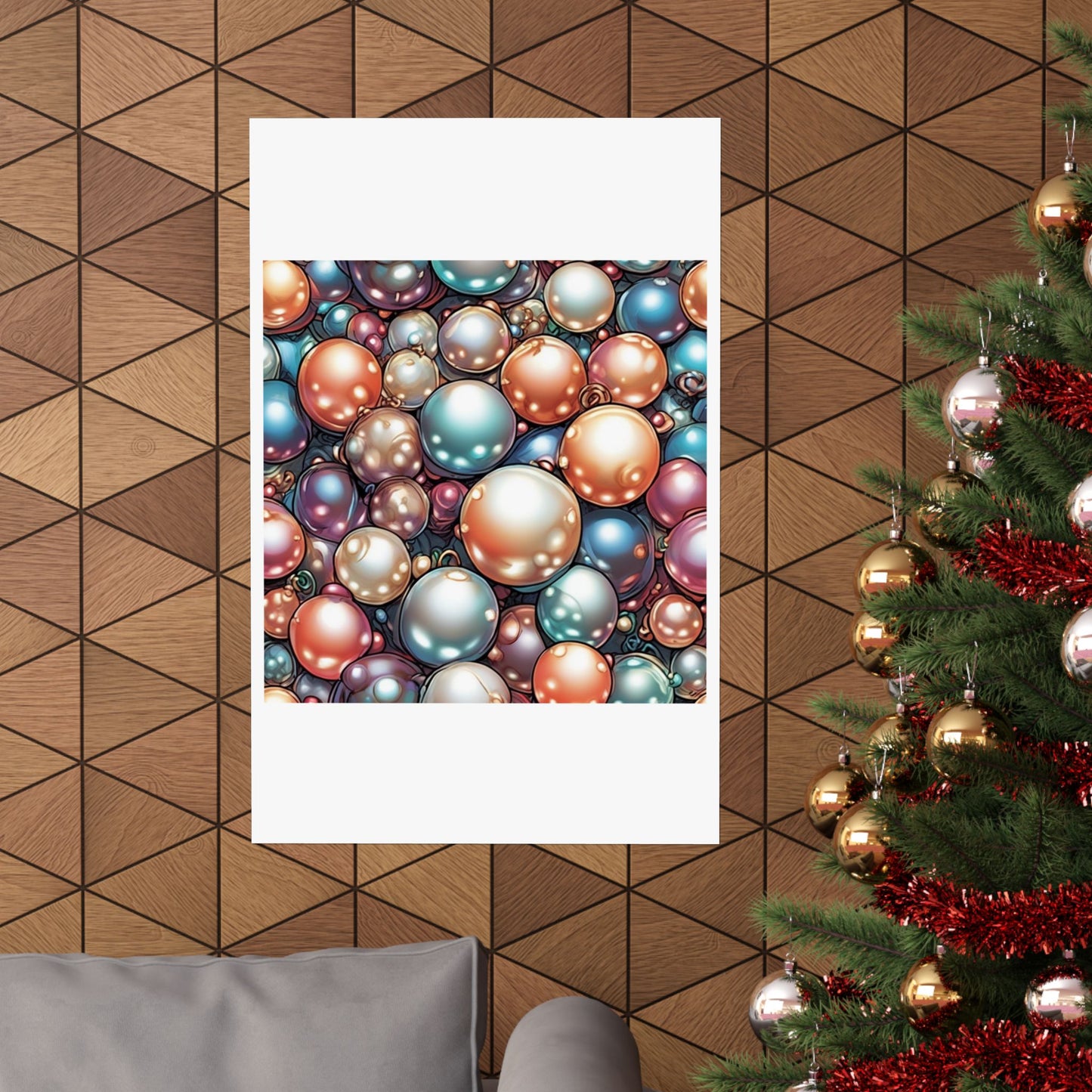Glossy Orb Marble Abstract Gift Art Poster