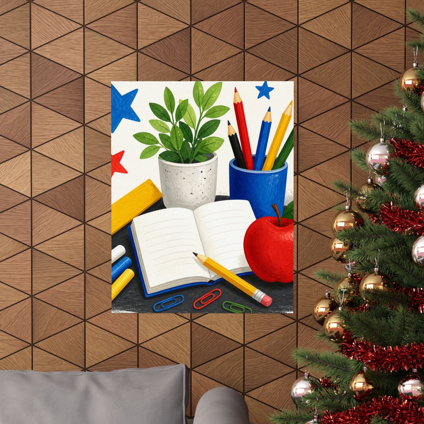 Colorful Classroom Supplies Teacher Appreciation Poster