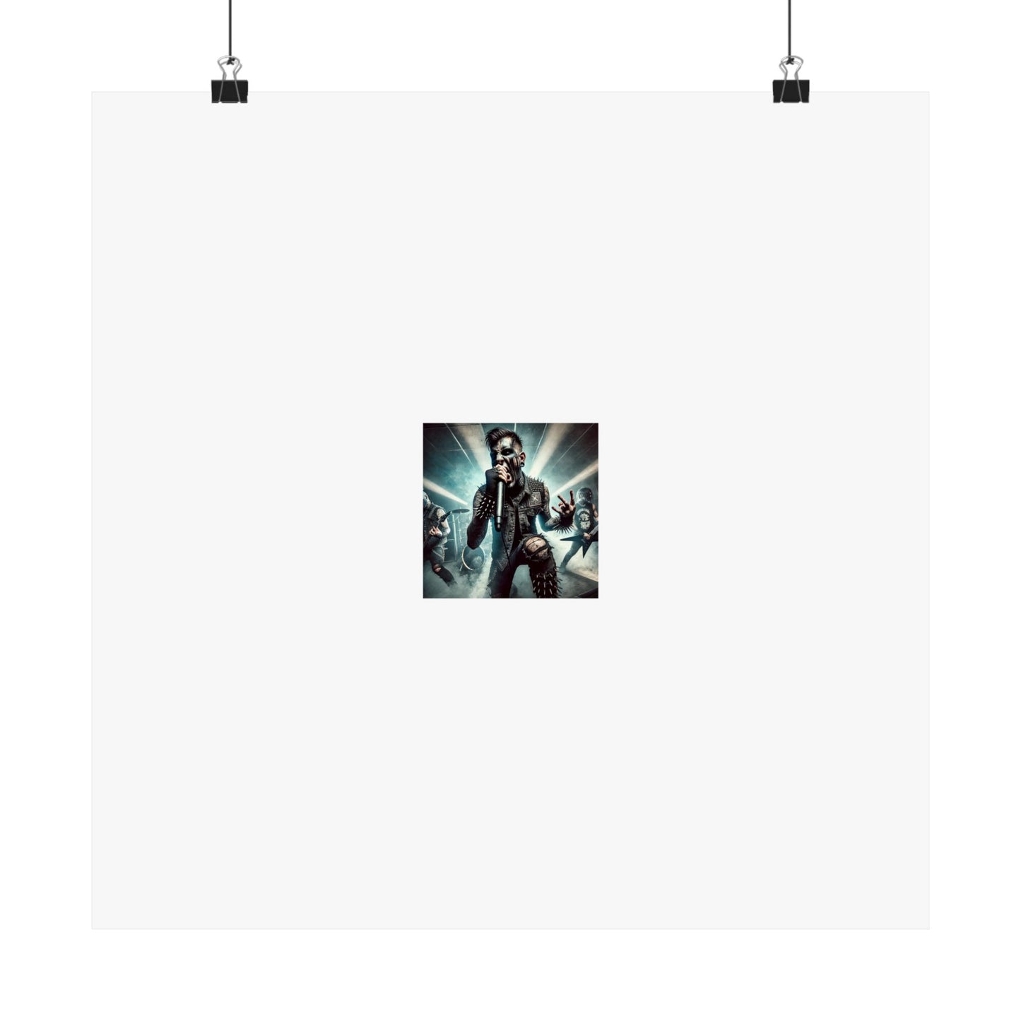 Punk Rock Vocalist Stage Energy Music Room Poster