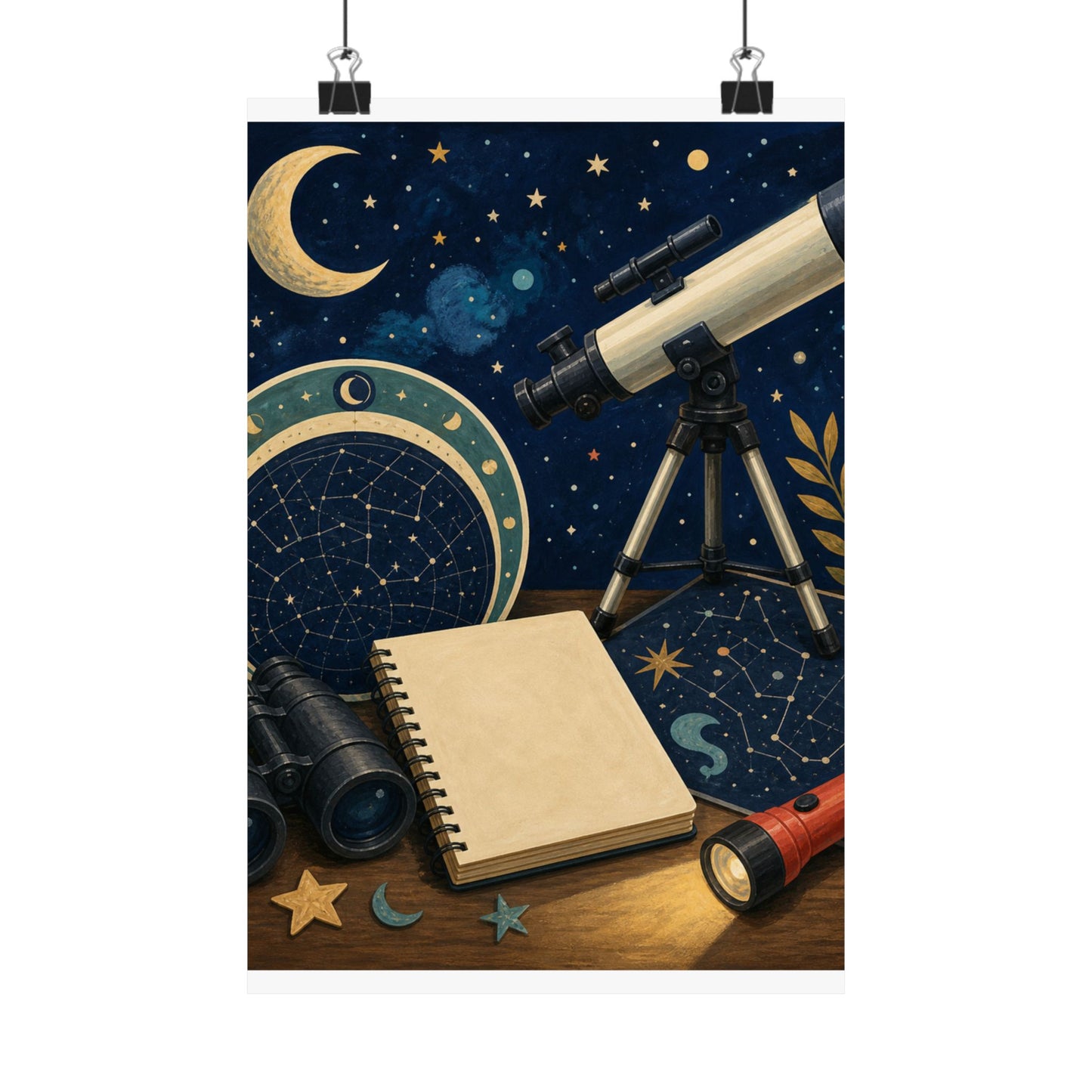 Classic Stargazing Astronomy Hobby Poster