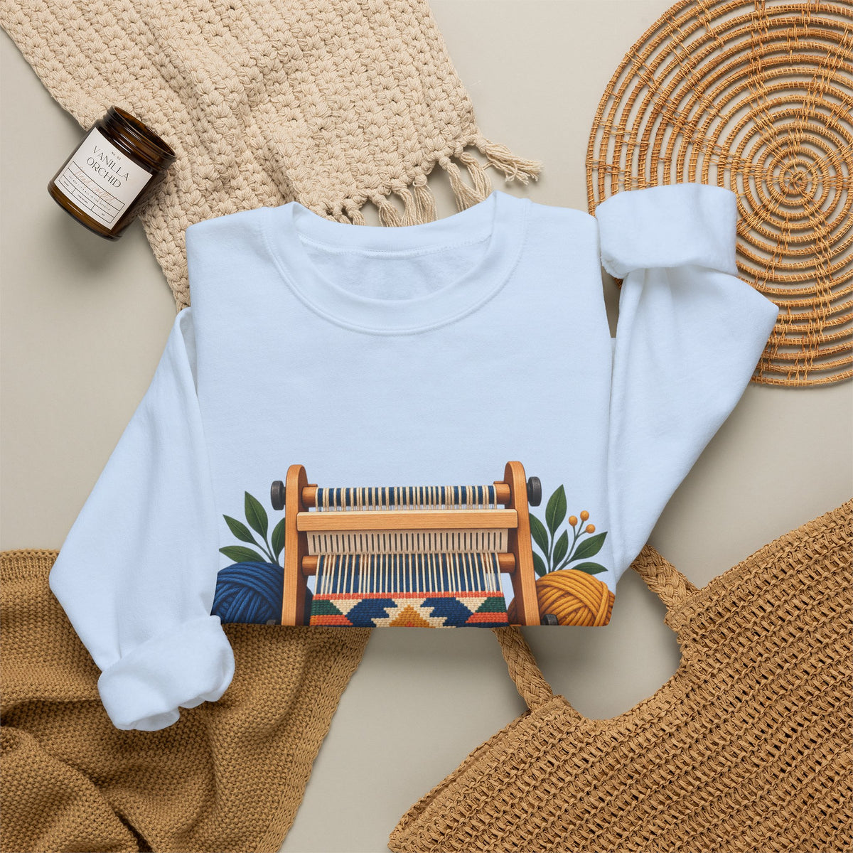 Geometric Hand Weaving Workshop Sweatshirt
