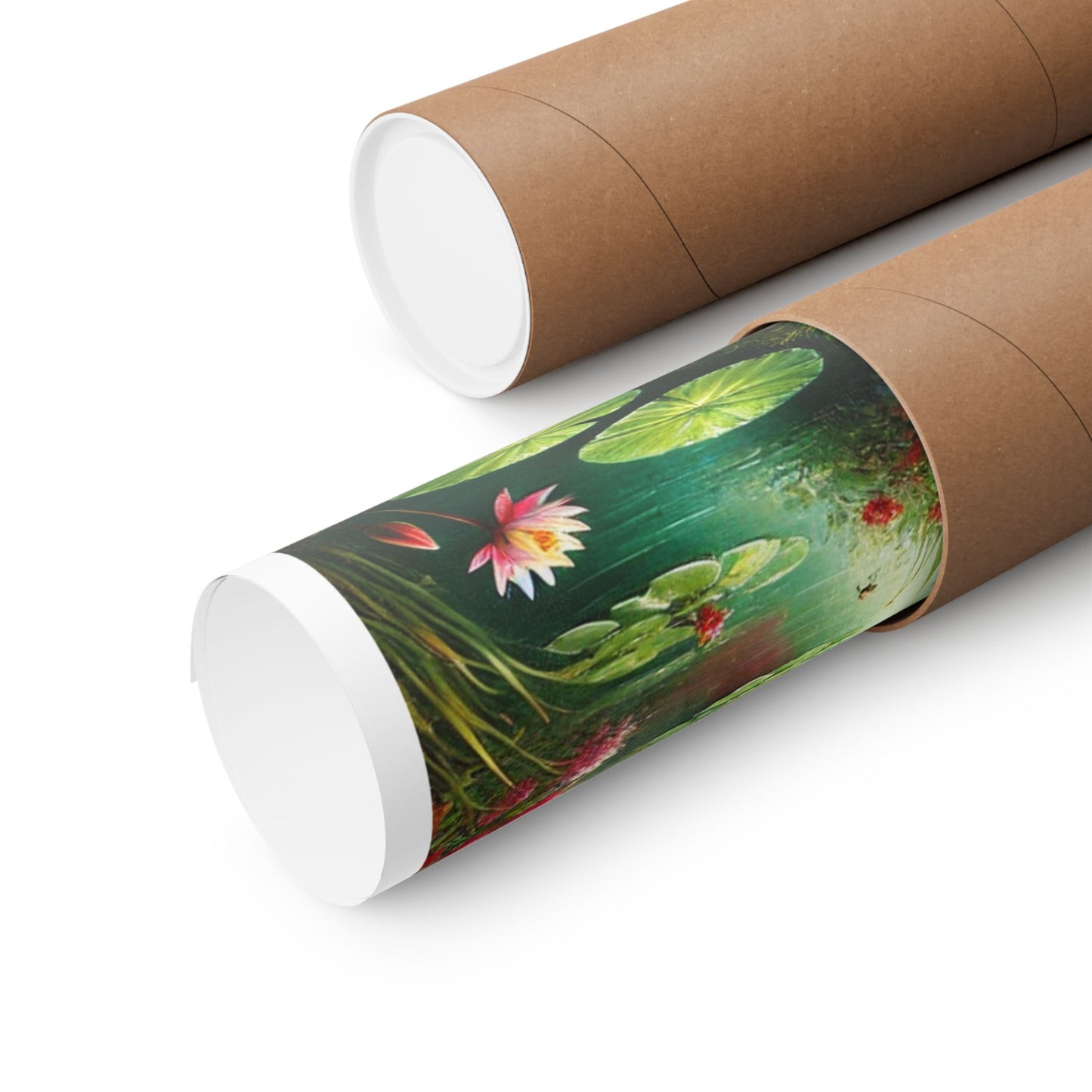 Spring Garden Gazebo Floral Landscape Poster