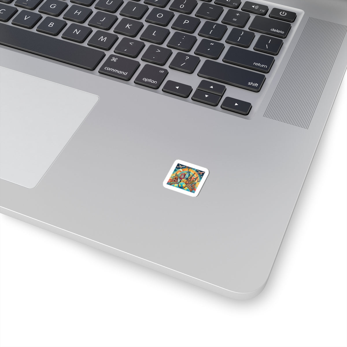 Global Landmark Adventure Collage Adventure Travel Sticker