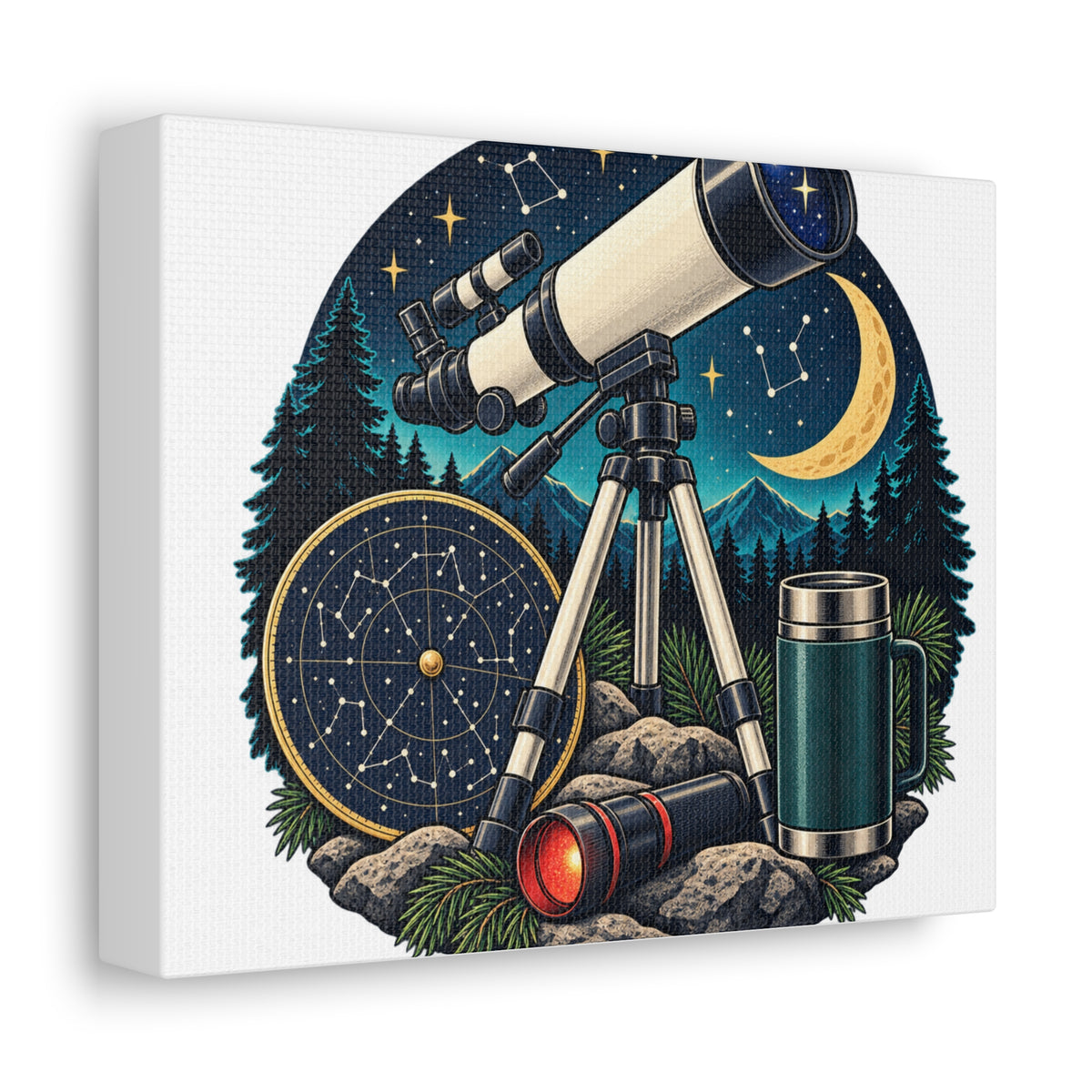 Backyard Stargazing Workshop Canvas