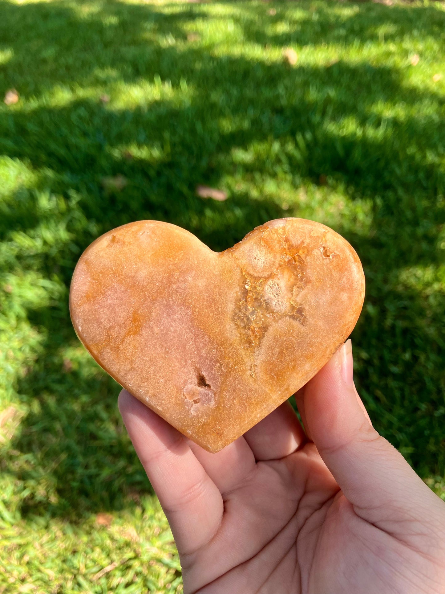 Pink Amethyst Heart