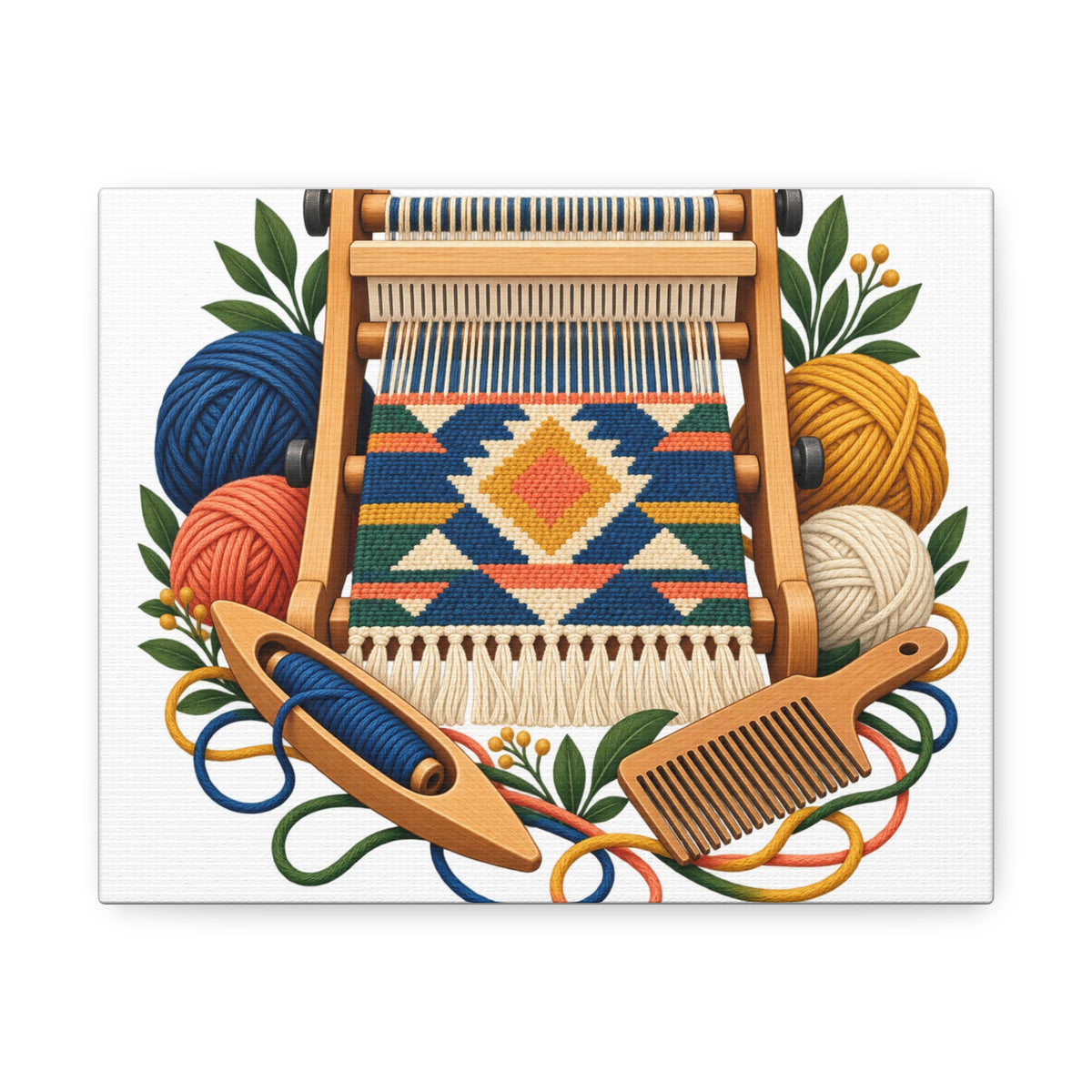 Geometric Hand Weaving Workshop Canvas