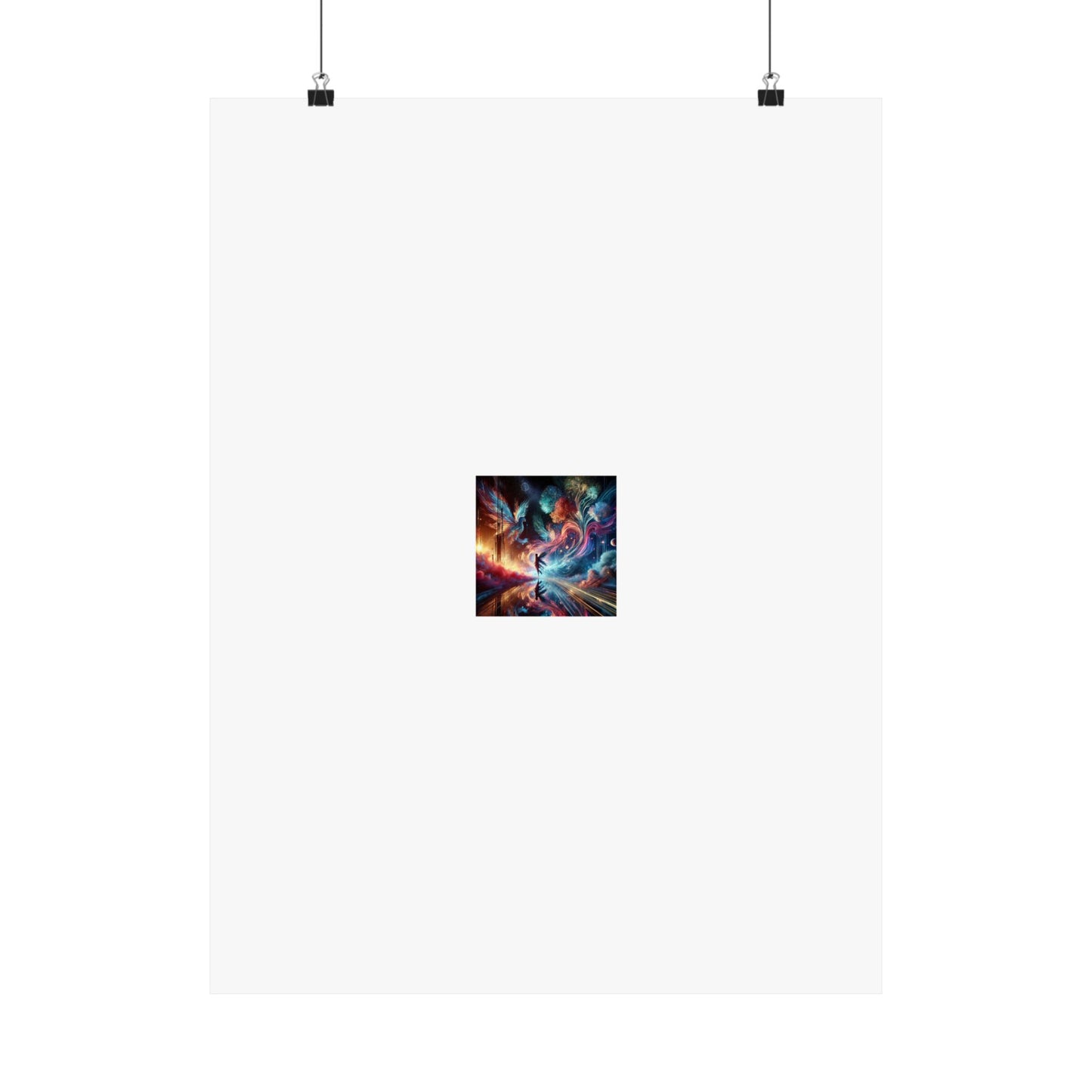 Cosmic Aurora Dancer Dreamscape Celestial Dance Poster