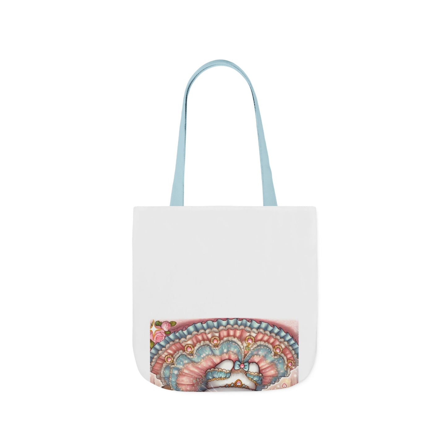 Pastel Princess Calico Cat Fantasy Canvas Tote Bag