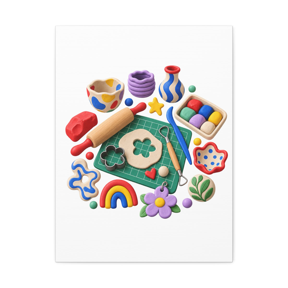 Miniature Clay Sculpting Workshop Canvas