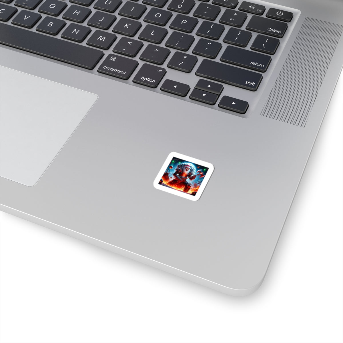 Heavy Metal Santa Holiday Concert Rock Sticker