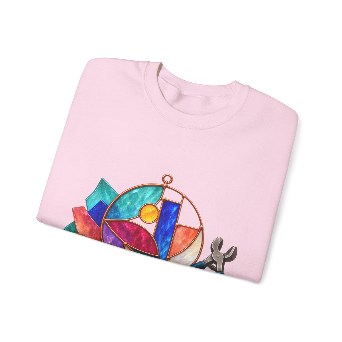 Abstract Stained Glass Suncatcher Workshop Sweatshirt