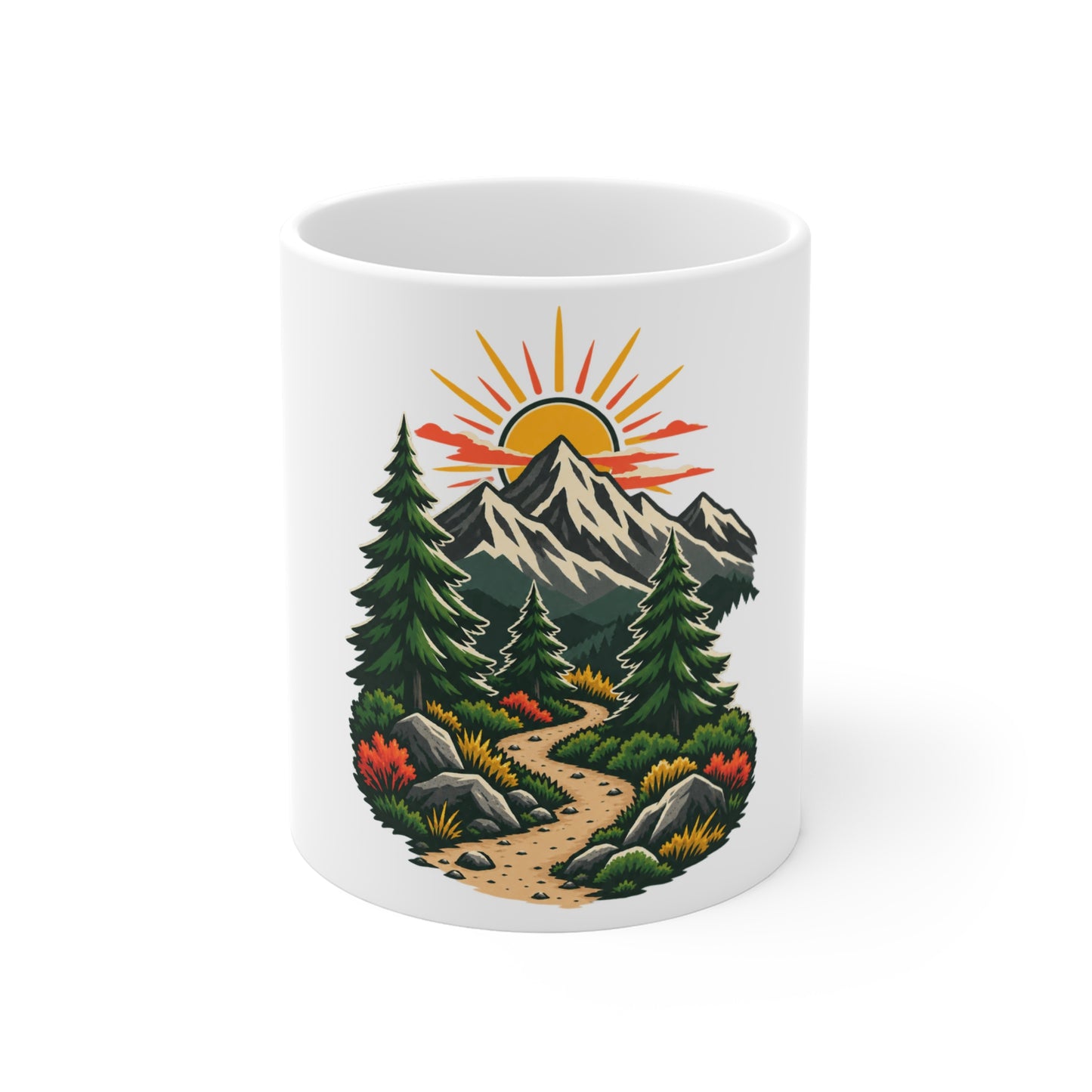 Sunrise Mountain Trail Outdoor Adventure Mug