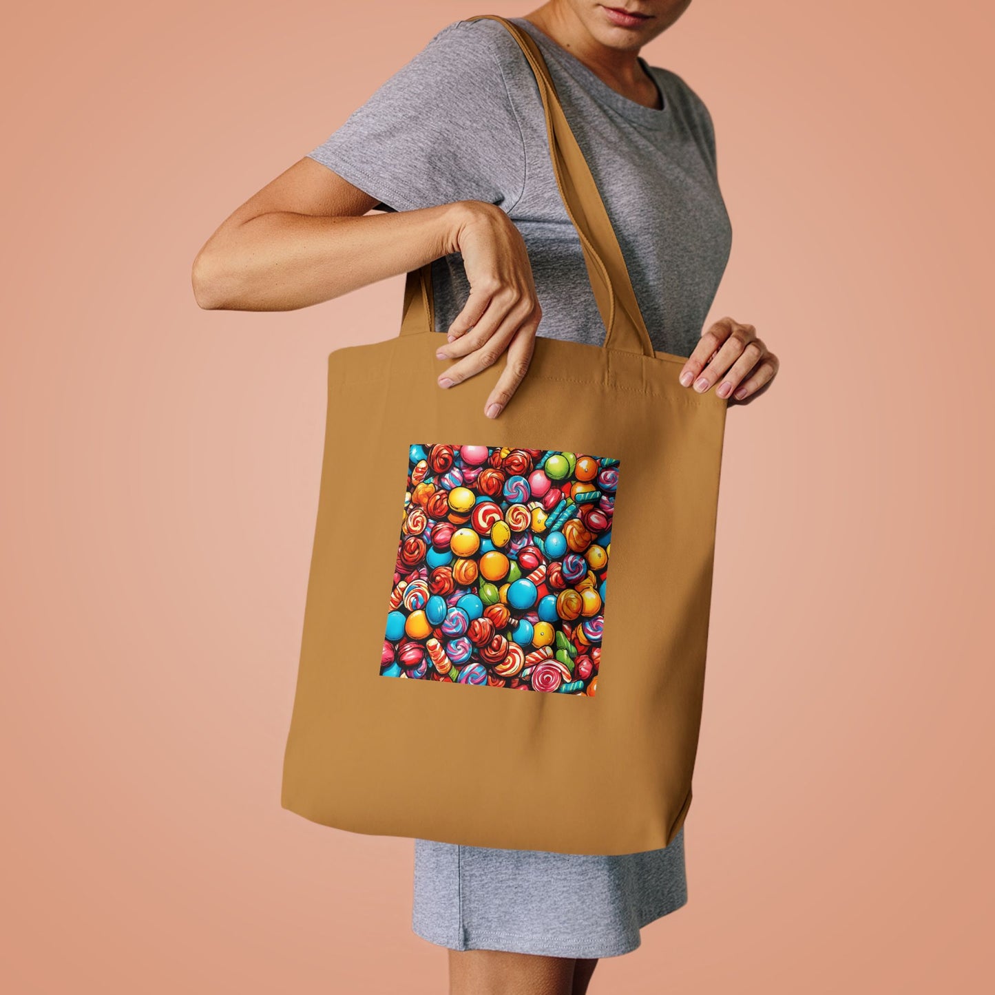 Colorful Candy Pattern Sweets Gift Art Tote Bag