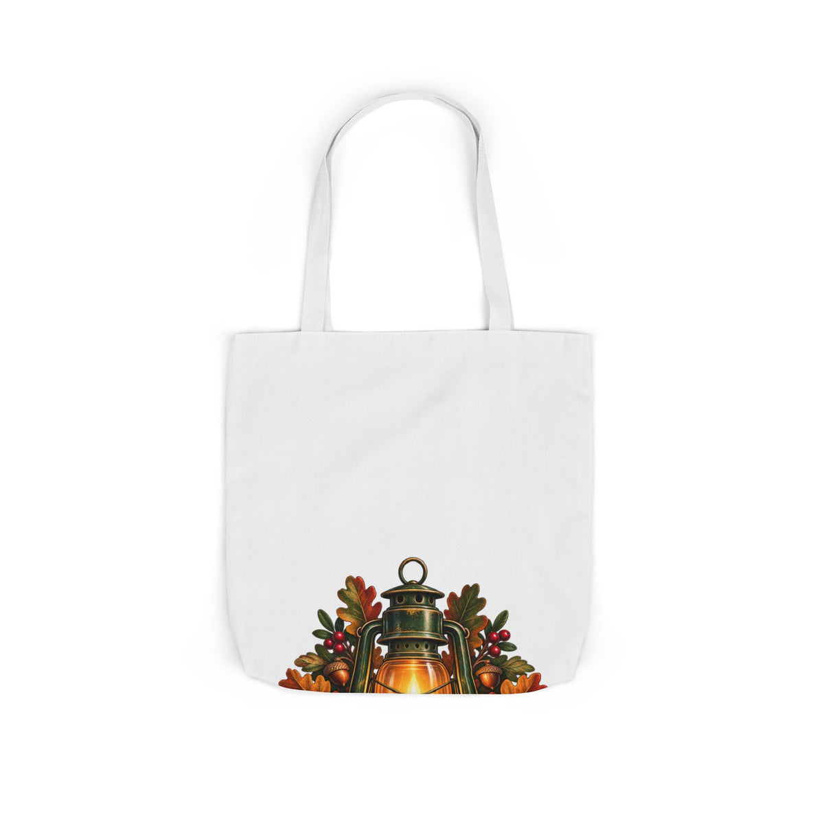 Autumn Oak Lantern and Acorns Tote Bag