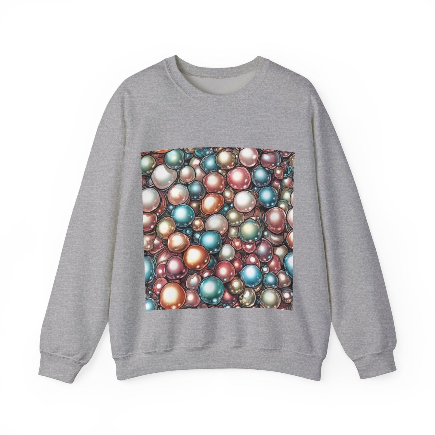Rainbow Pearl Marble Abstract Gift Art Sweatshirt