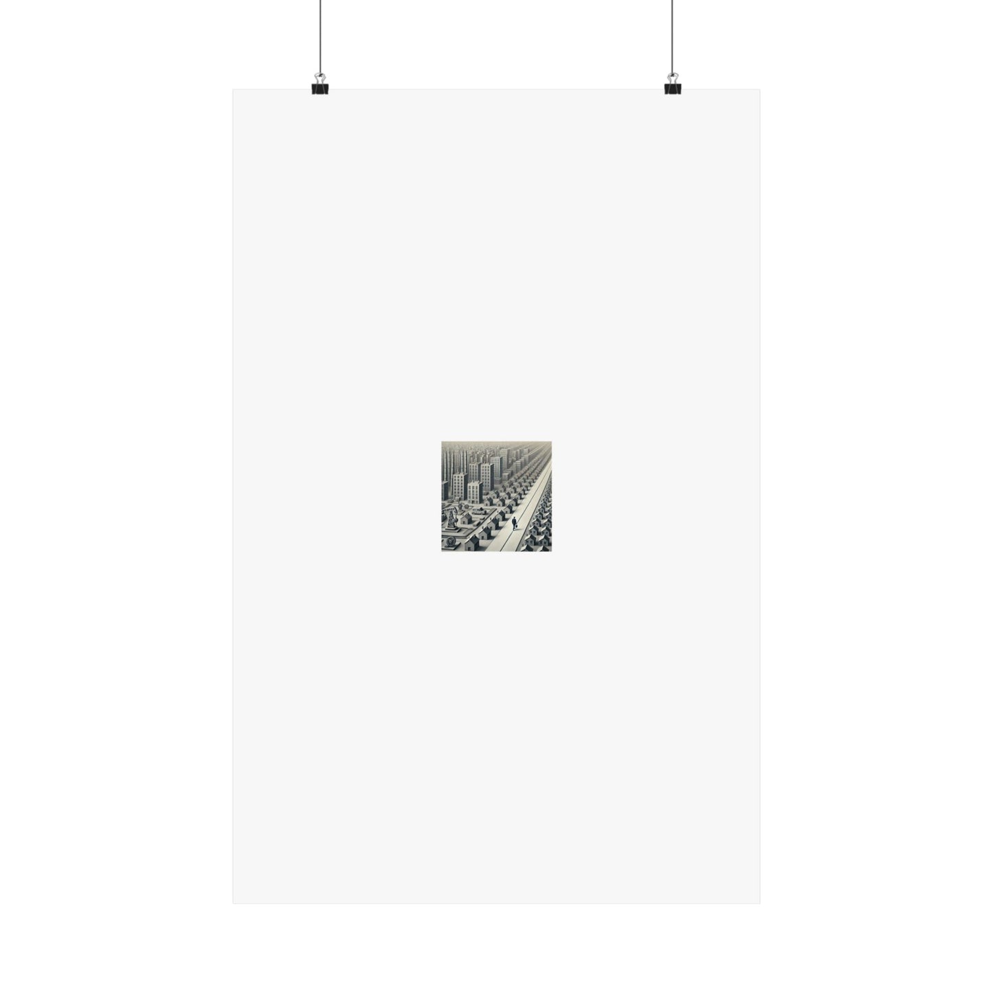 Monochrome Urban Factory Cityscape Poster Industrial Wall Art Gift