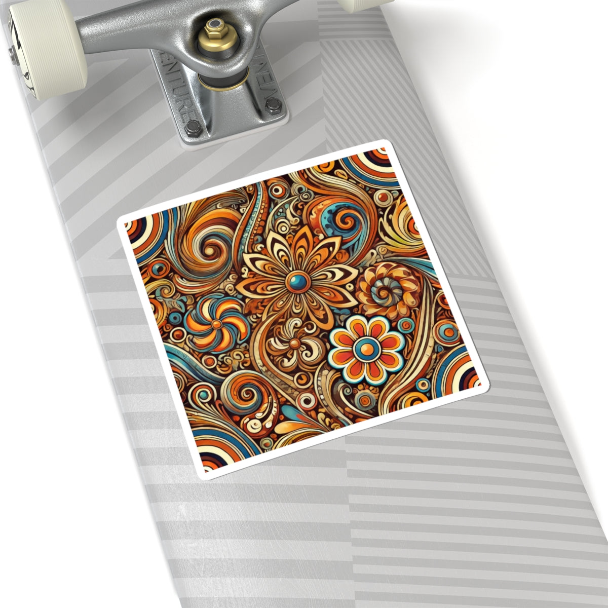 Ornate Abstract Floral Paisley Pattern Sticker