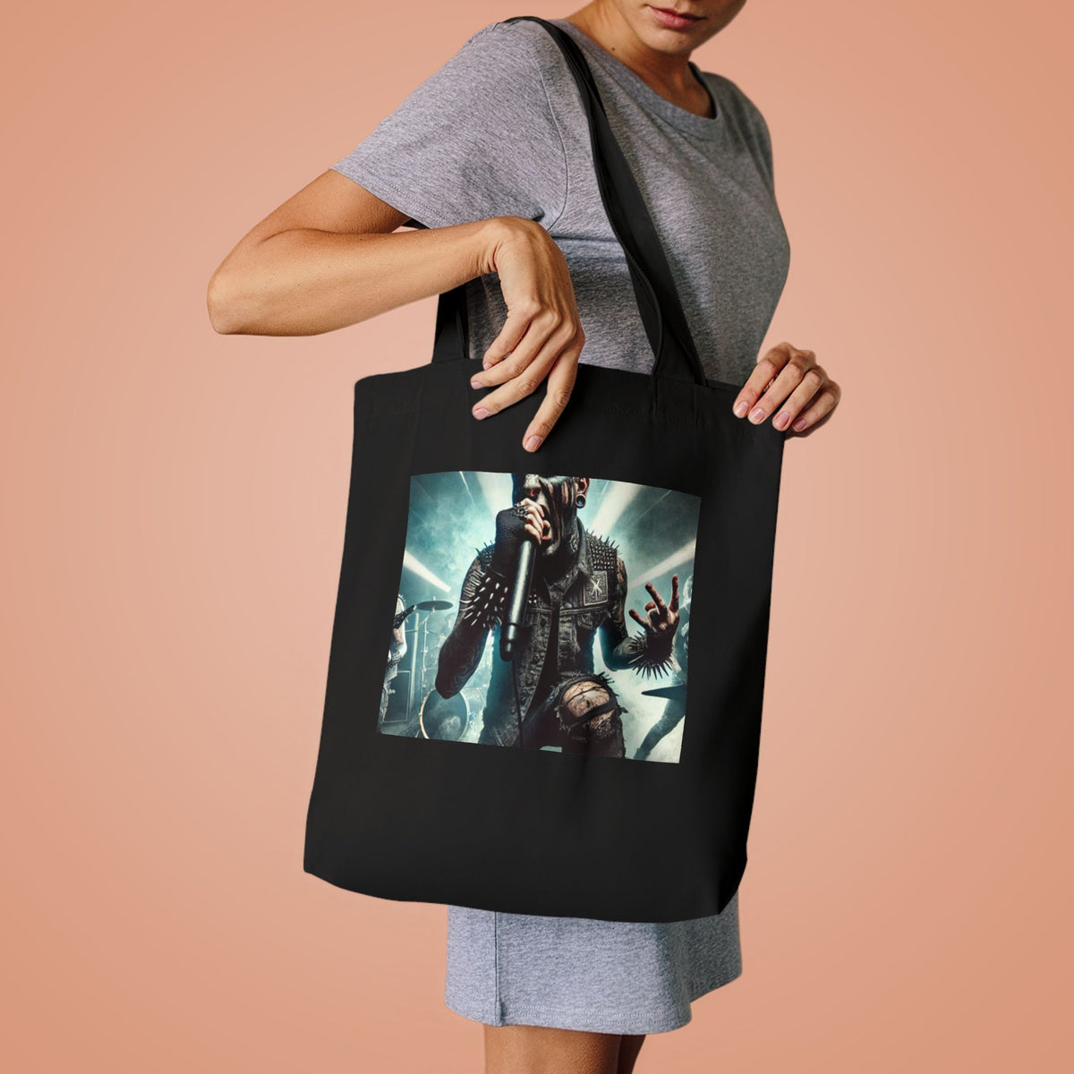 Punk Rock Vocalist Stage Energy Music Tote Bag