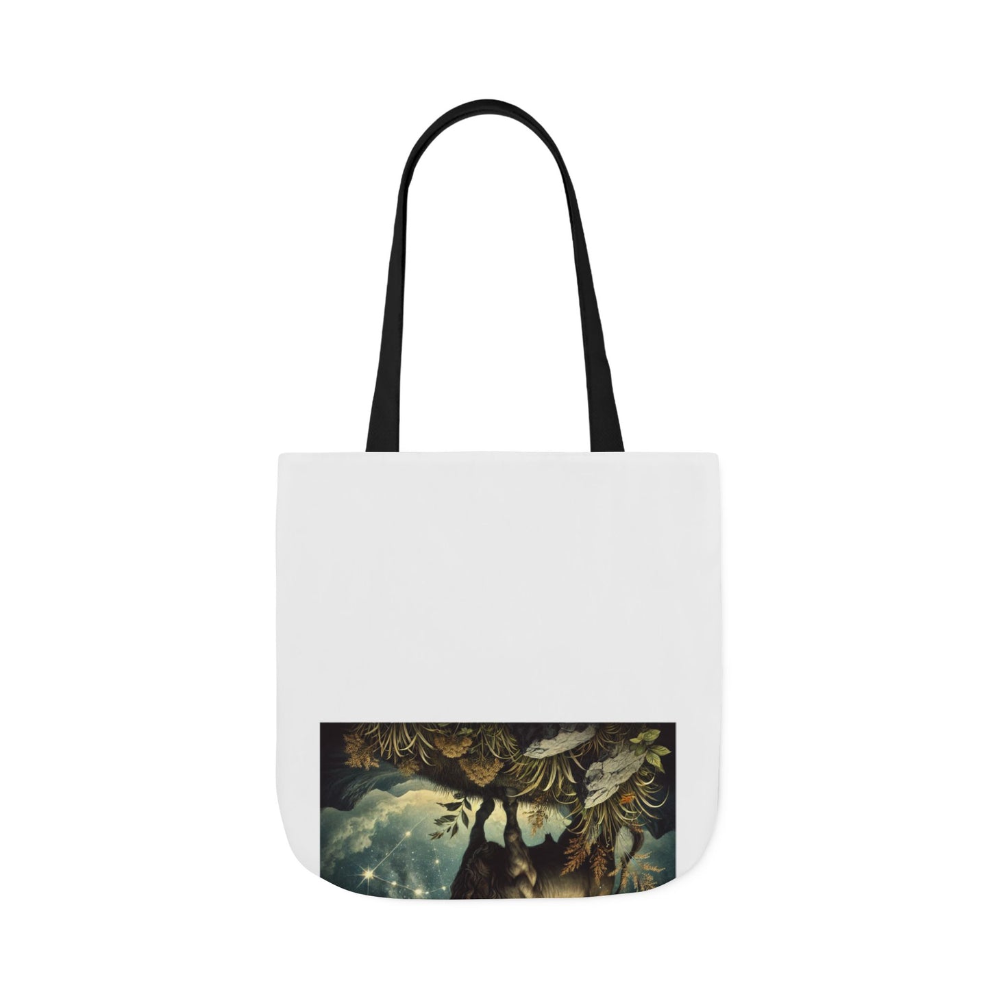 Taurus Bull Constellation Celestial Canvas Tote Bag