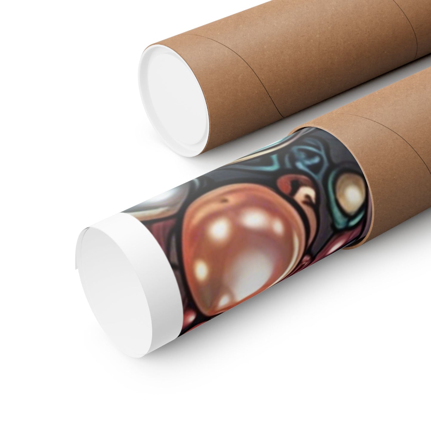 Glossy Orb Marble Abstract Gift Art Poster