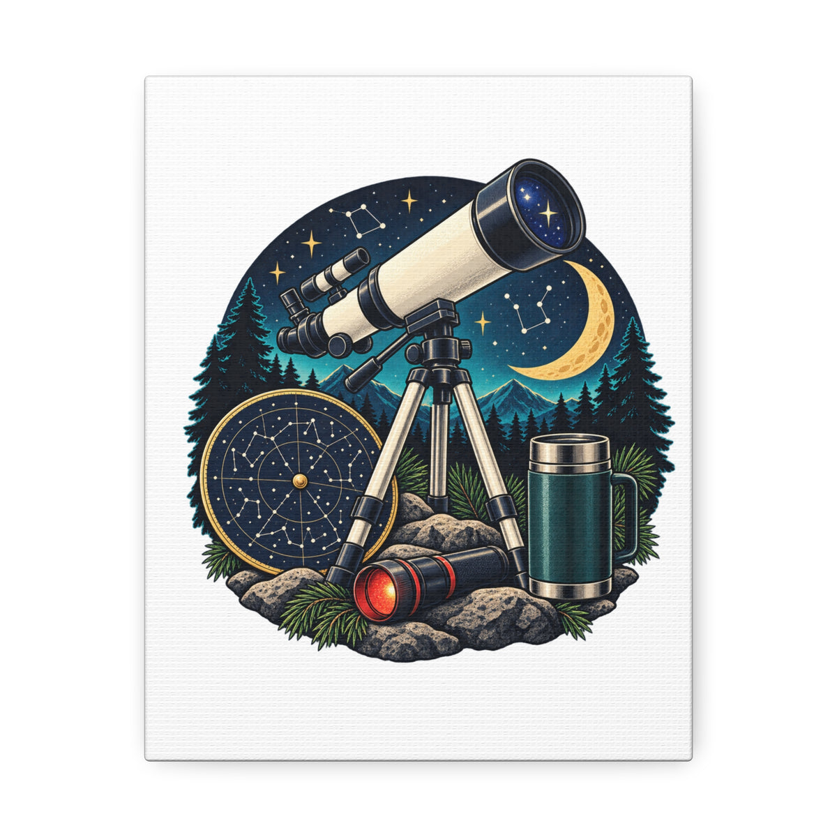 Backyard Stargazing Workshop Canvas