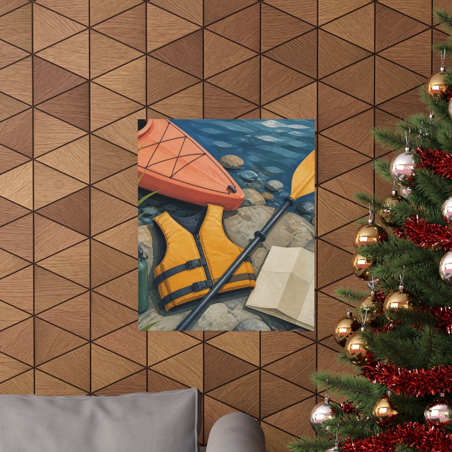 Calm Kayaking Adventure Art Poster