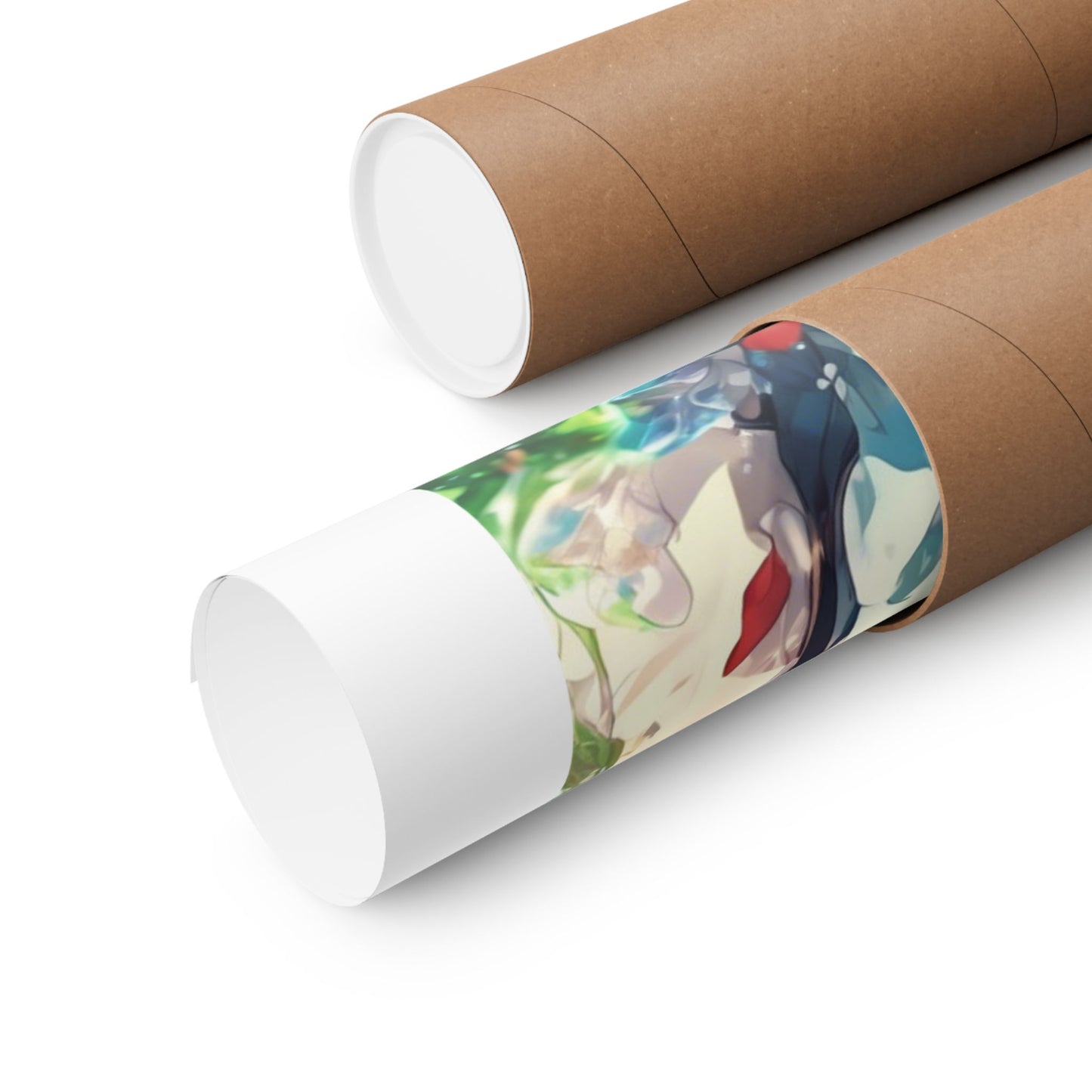 Crystal Bottle Anime Portrait Colorful Wall Poster