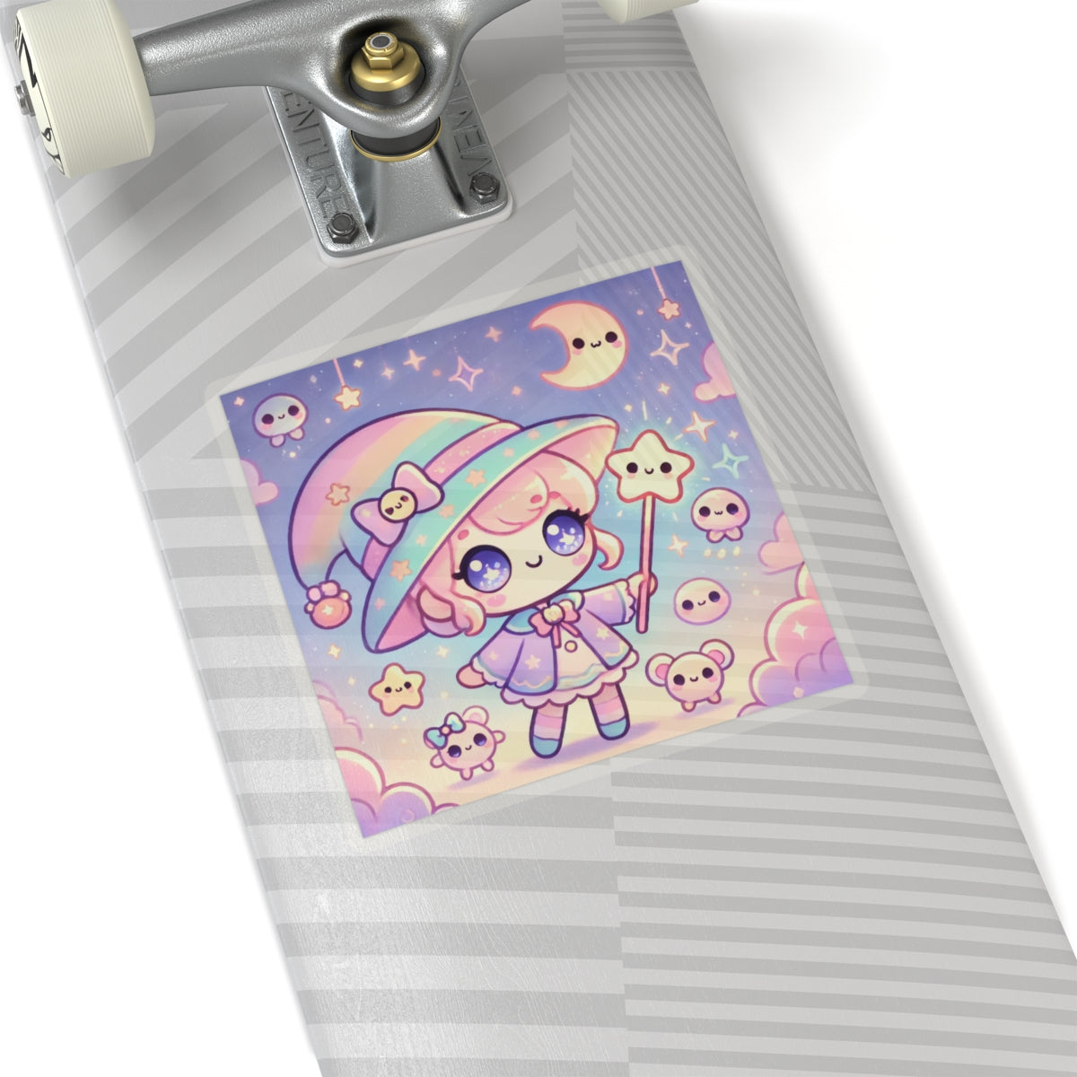 Kawaii Moon Wand Pastel Fantasy Art Sticker