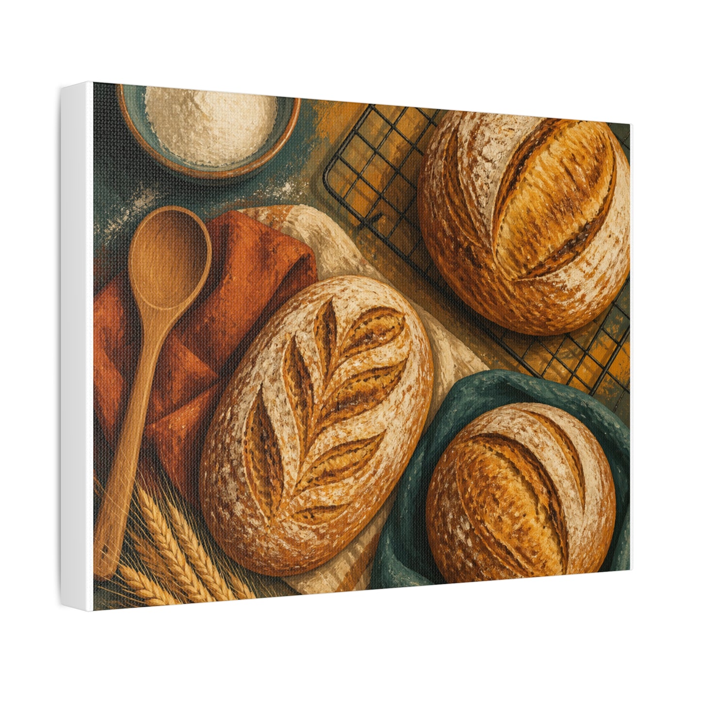 Artisan Bread Baking Still Life Canvas Art