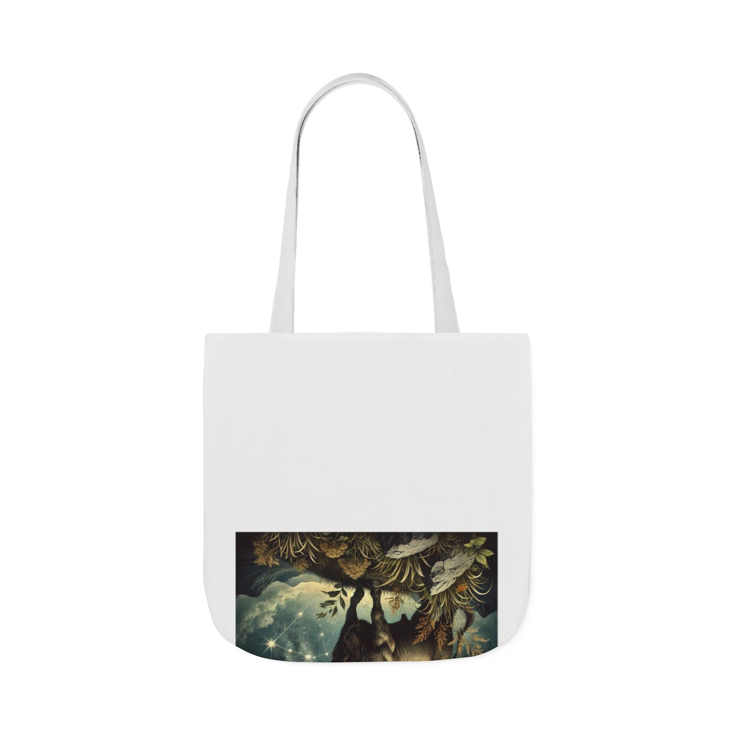 Taurus Bull Constellation Celestial Canvas Tote Bag