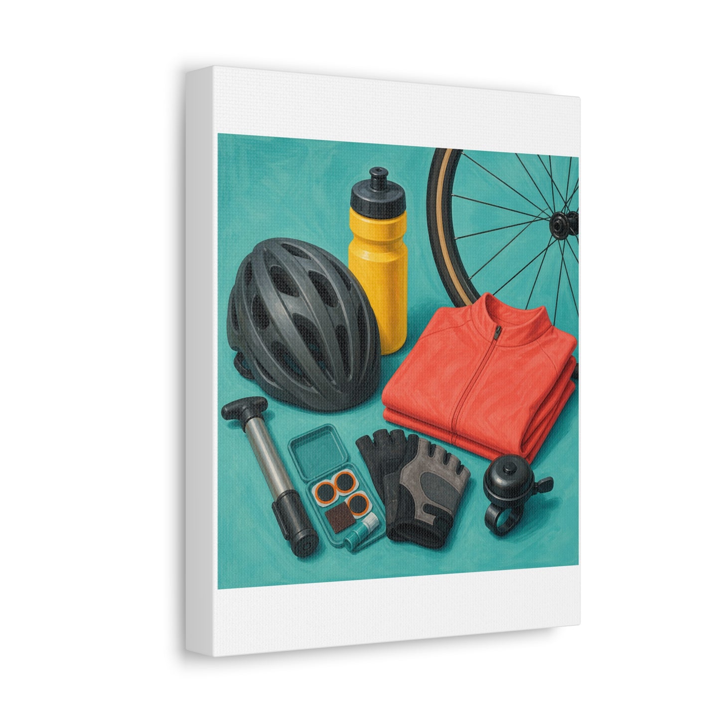 Colorful Cycling Gear Hobby Canvas Art
