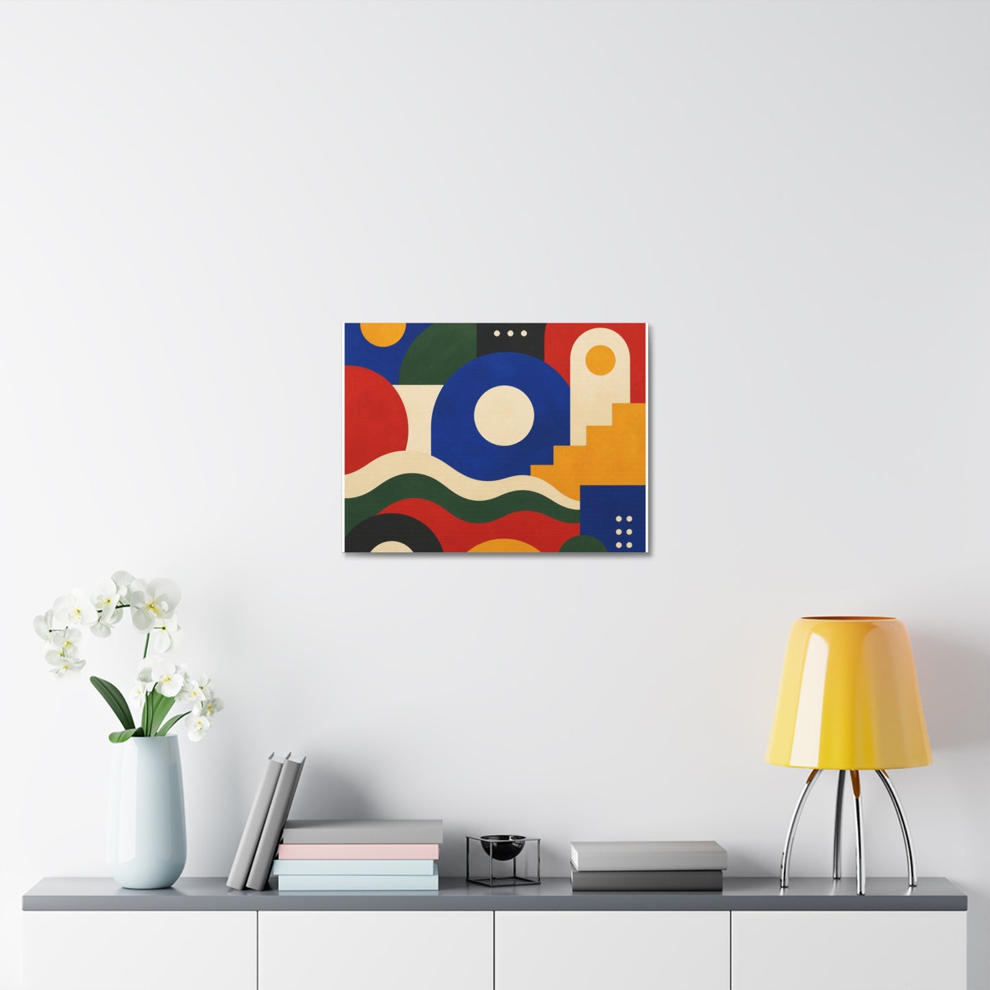 Bold Geometric Balance Abstract Art Canvas Art