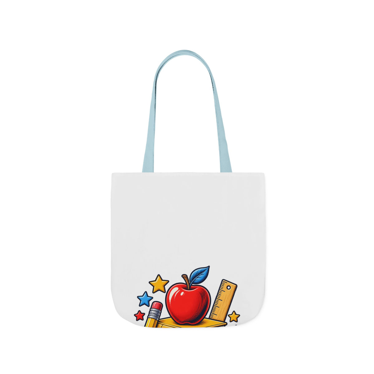 Retro School Books Apple Teacher Appreciation Tote Bag