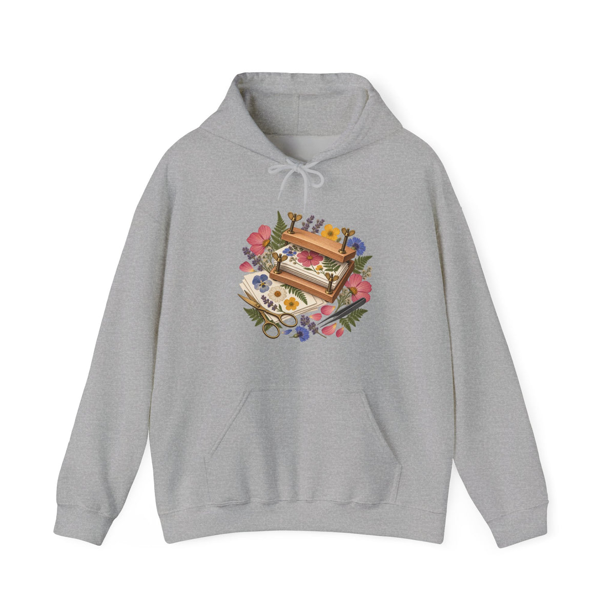 Botanical Flower Press Workshop Hoodie