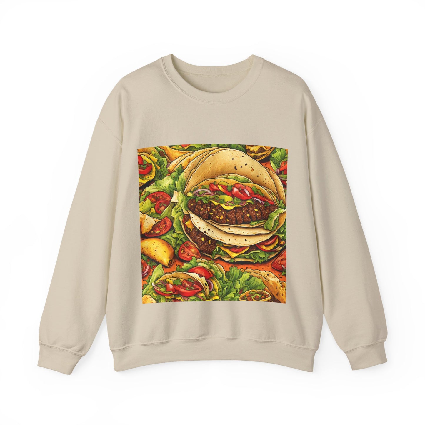 Stacked Taco Fiesta Foodie Gift Art Sweatshirt