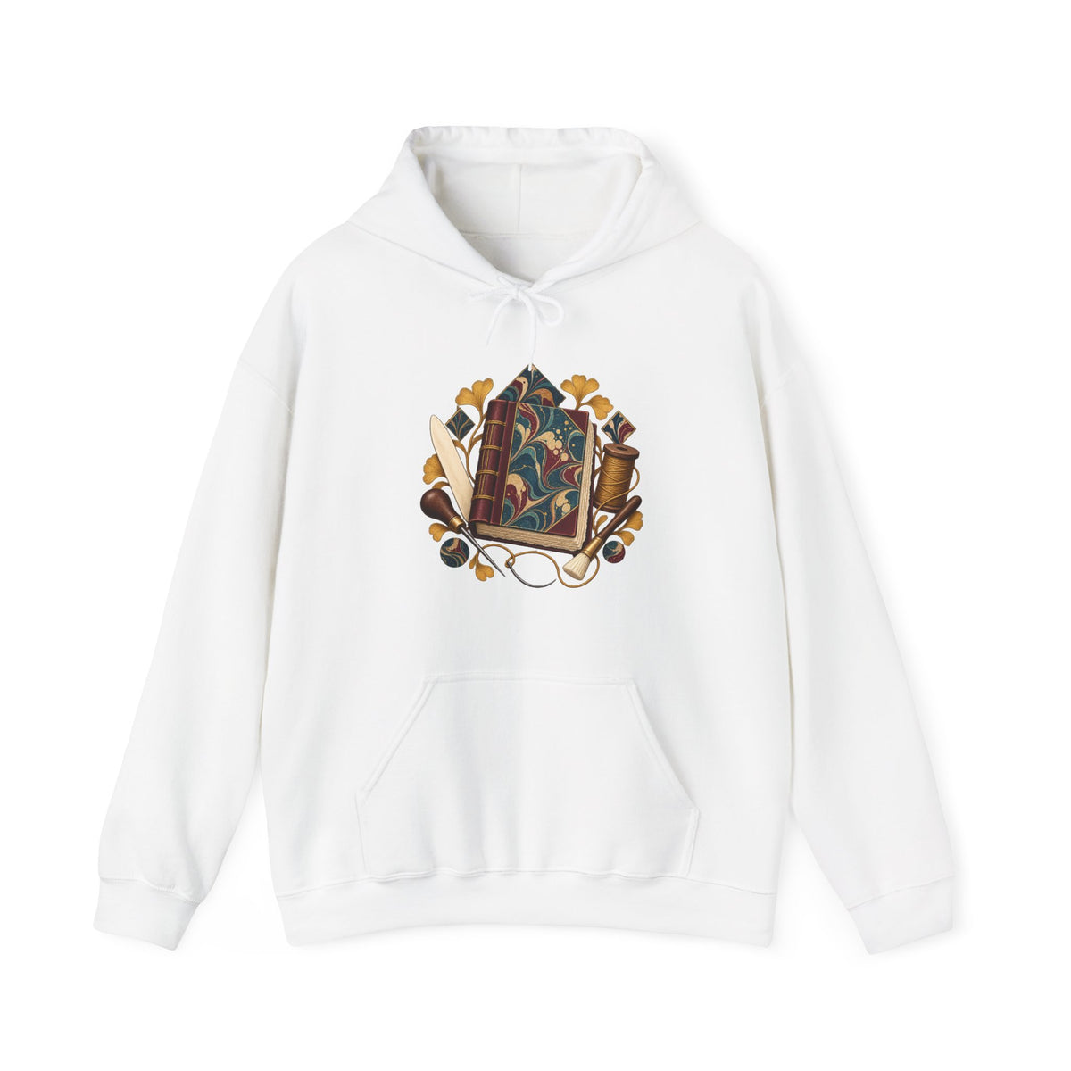 Traditional Marbled Bookbinding Workshop Hoodie