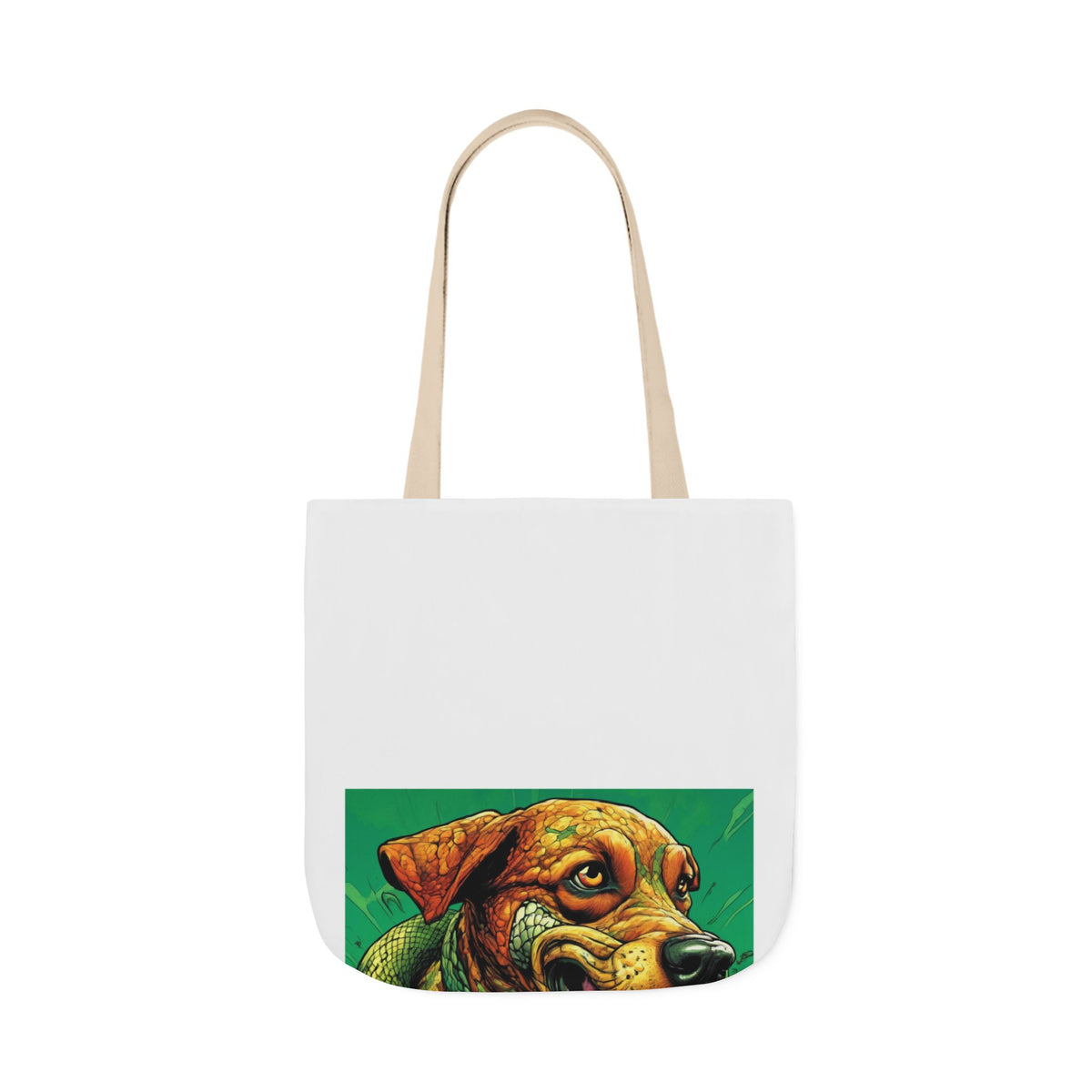 Serpent Guardian Dog Bold Fantasy Creature Tote Bag