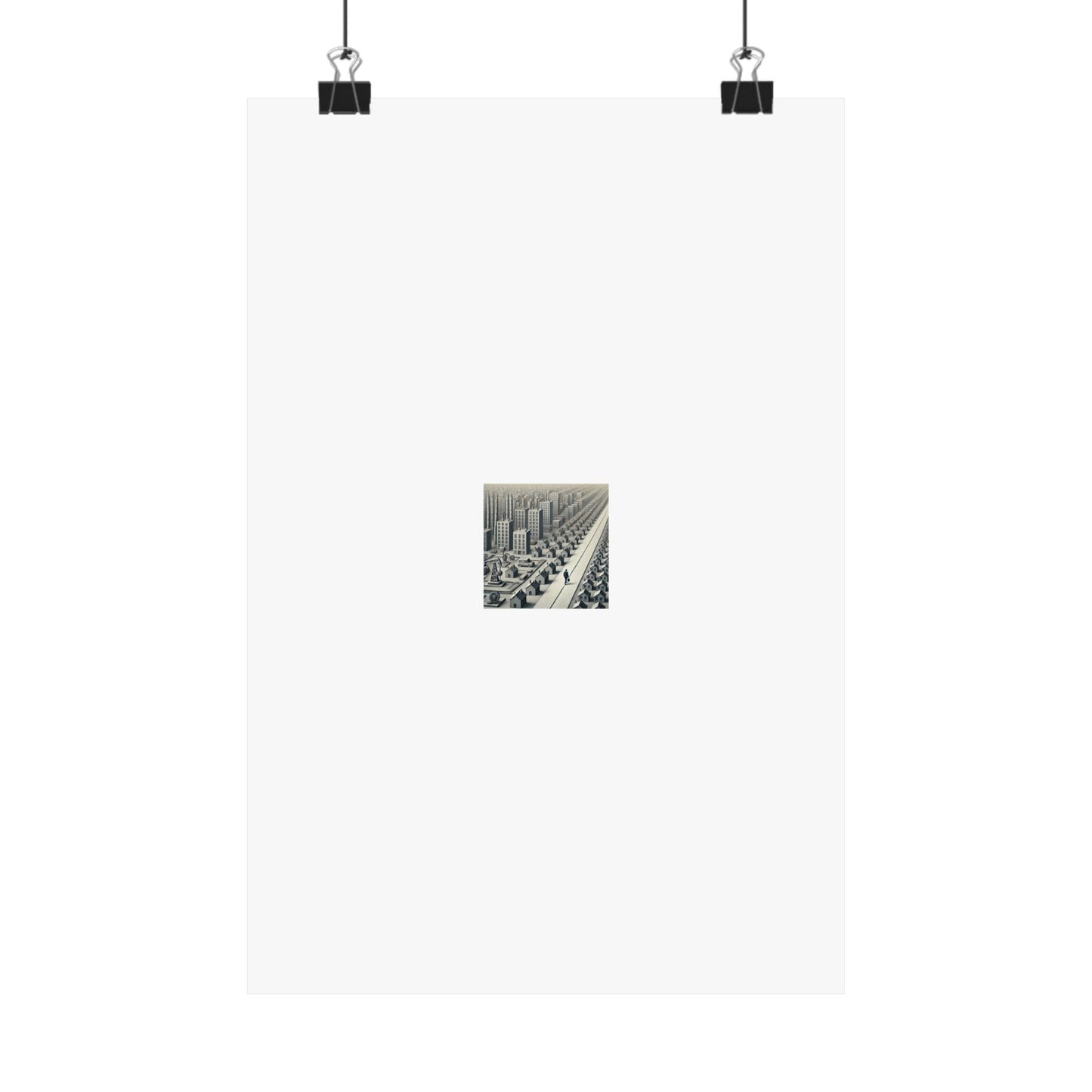 Monochrome Urban Factory Cityscape Poster Industrial Wall Art Gift
