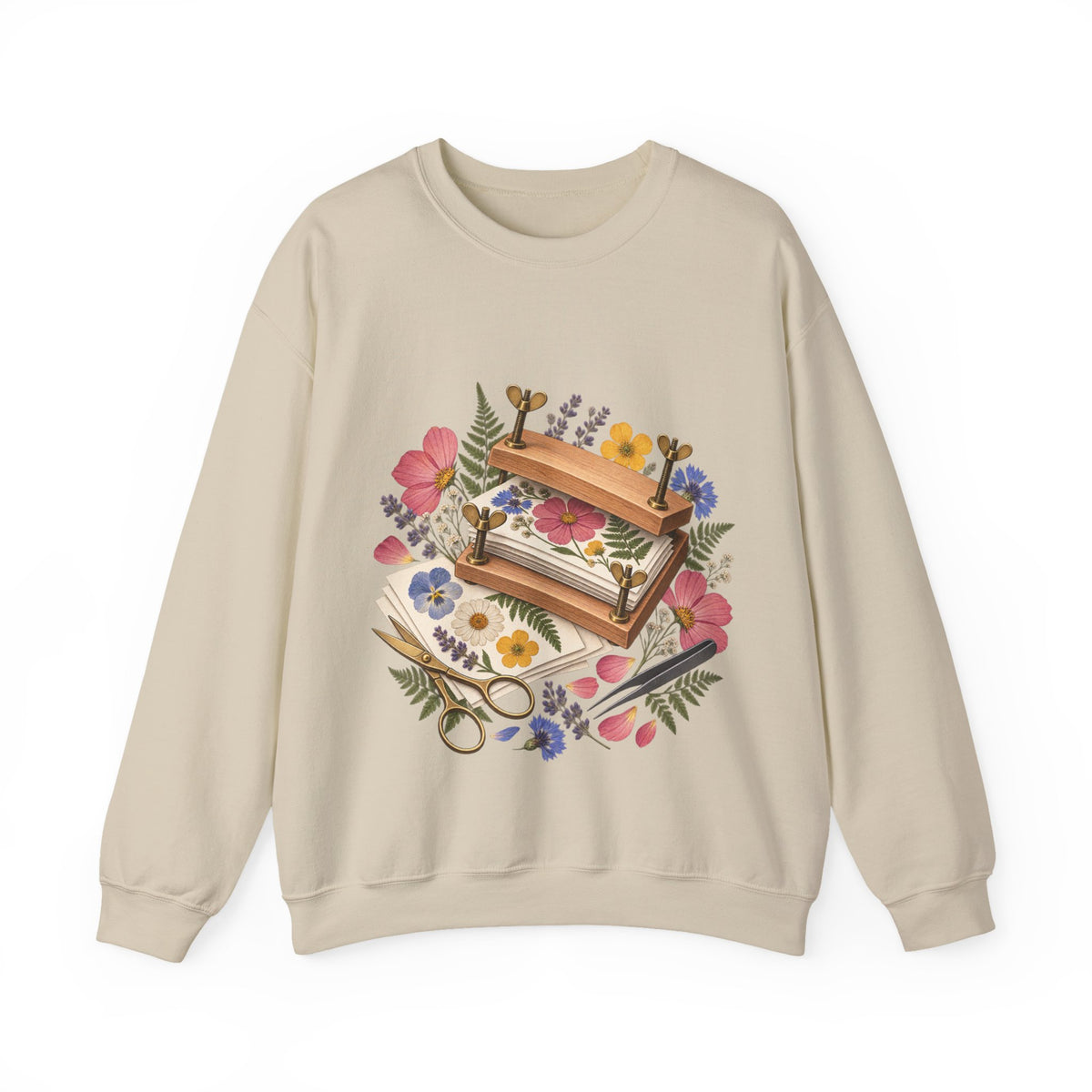 Botanical Flower Press Workshop Sweatshirt
