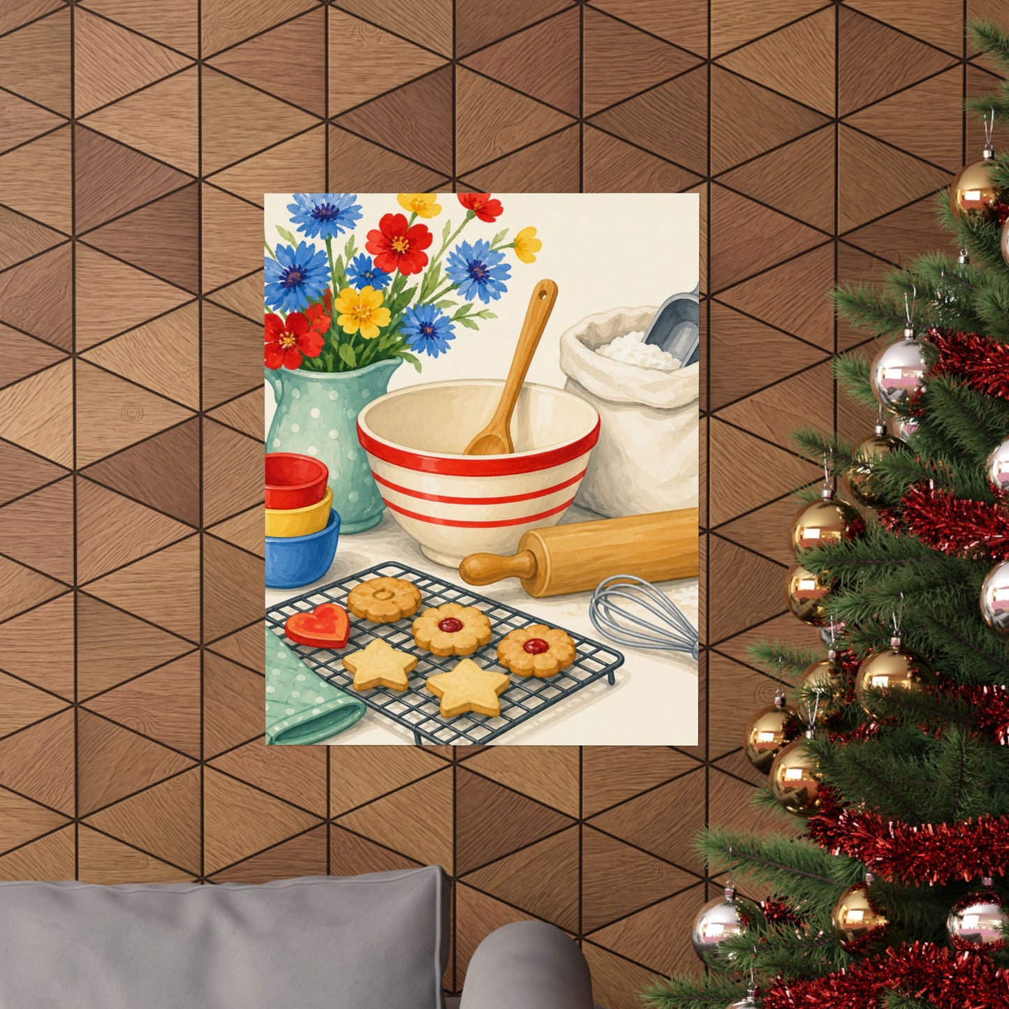 Cheerful Home Baking Hobby Poster