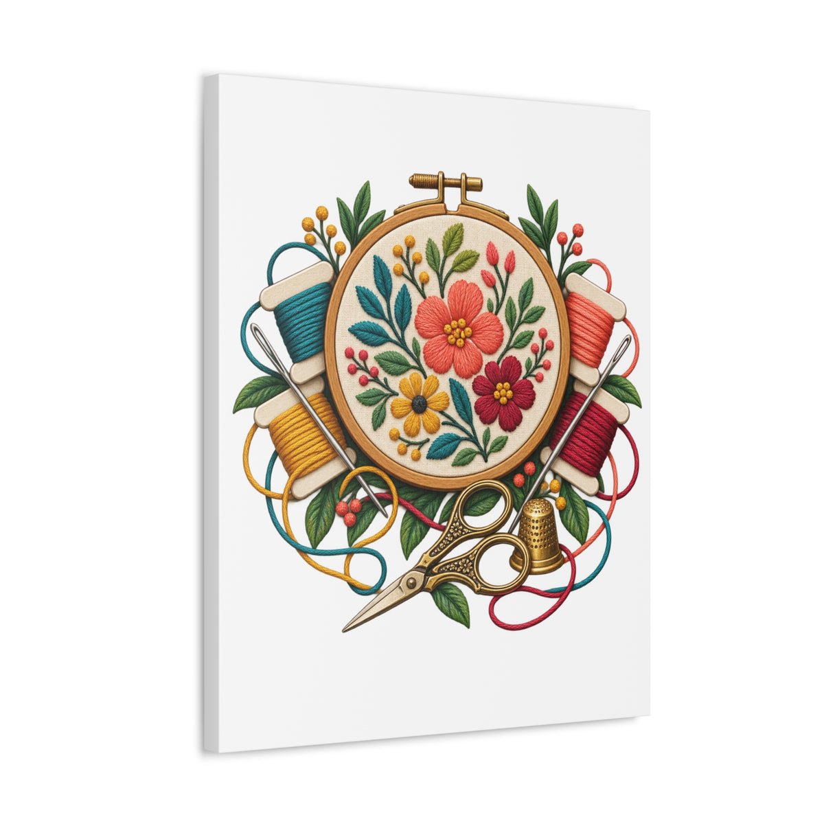 Botanical Embroidery Workshop Canvas