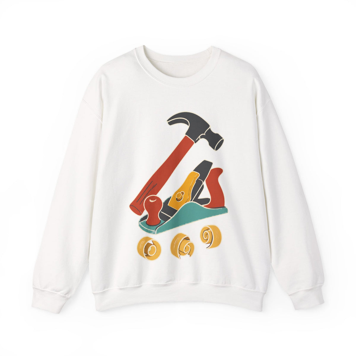 Carpenter Hammer Hand Plane Woodworking Sweatshirt