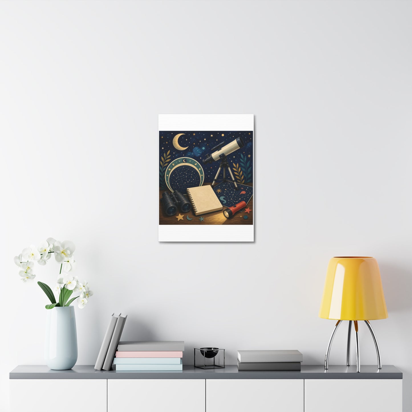 Classic Stargazing Astronomy Hobby Canvas Art